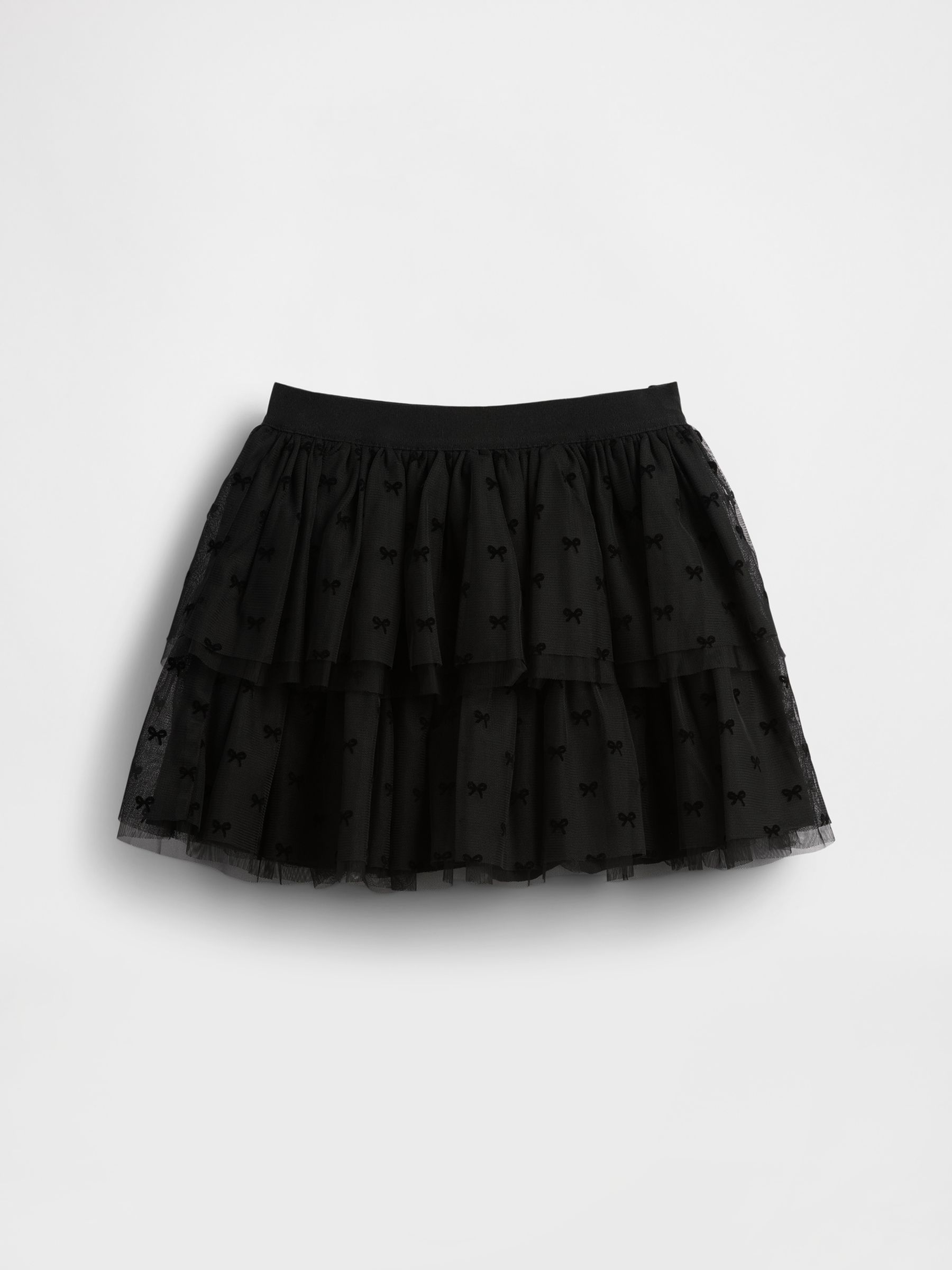 Black Tiered Tulle Skirt (4-13yrs) - Image 1 of 2 Black Tiered Tulle Skirt (4-13yrs) - Image 1 of 2