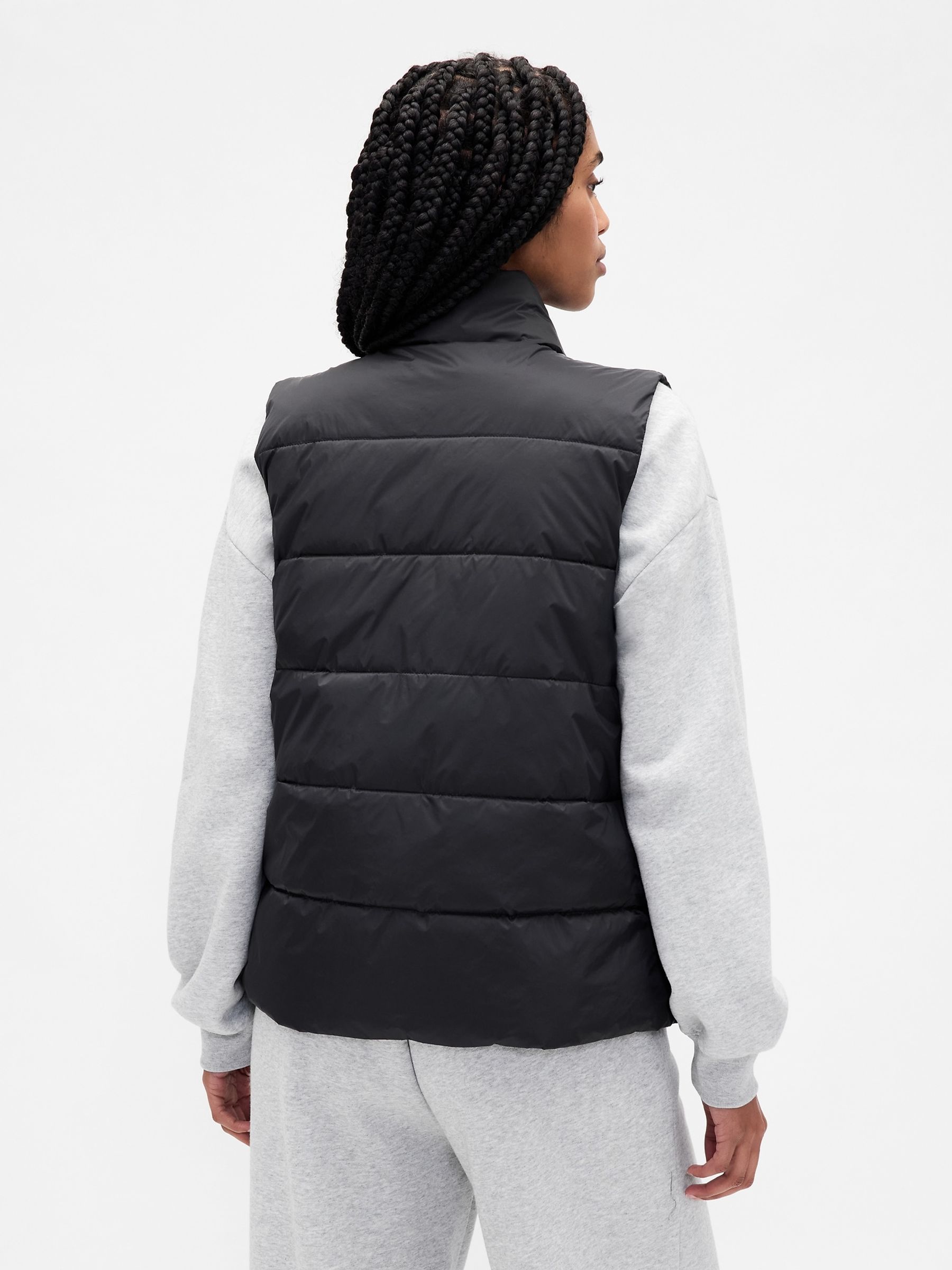 Black Cold Control Puffer Vest - Image 2 of 4