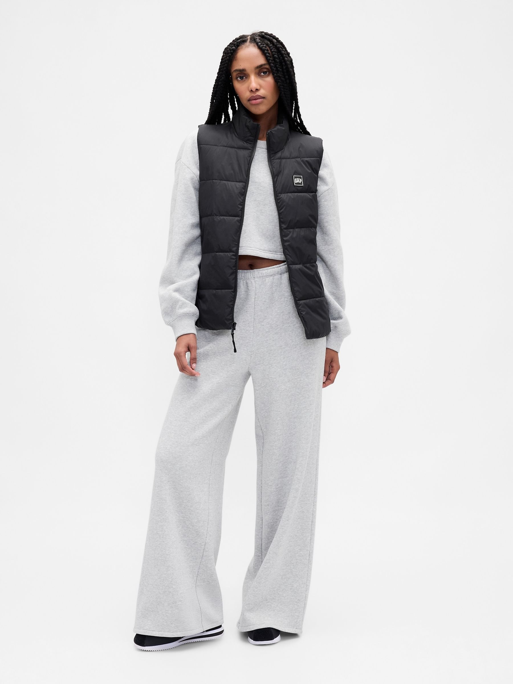 Black Cold Control Puffer Vest - Image 3 of 4