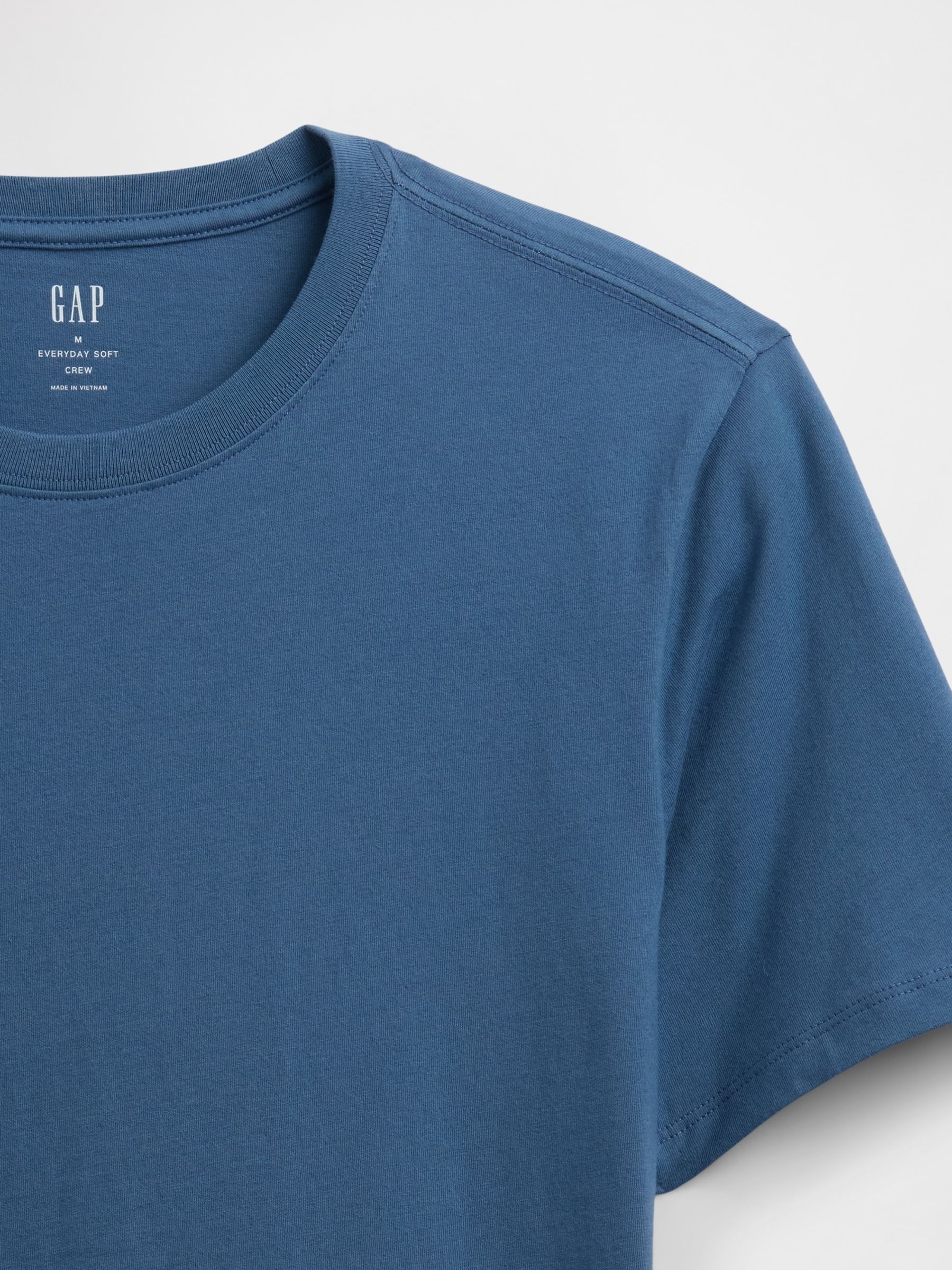 Blue Everyday Soft Crew Neck T-Shirt - Image 5 of 5