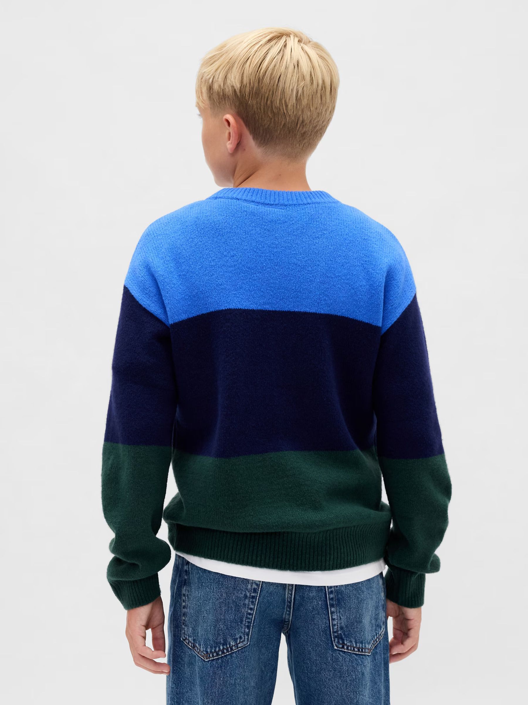 Blue CashSoft Relaxed Crew Neck Sweatshirt - Image 2 of 5