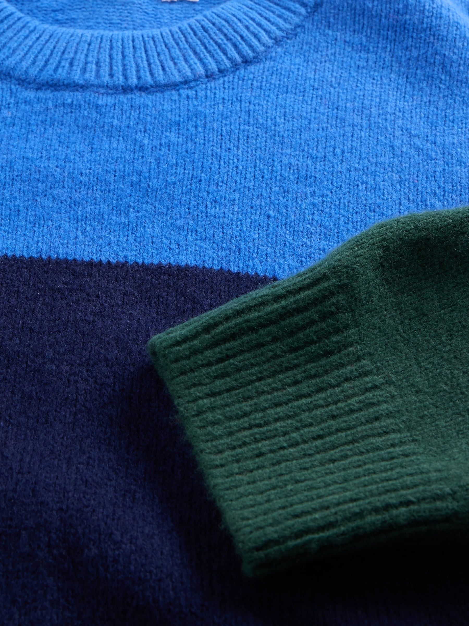 Blue CashSoft Relaxed Crew Neck Sweatshirt - Image 5 of 5