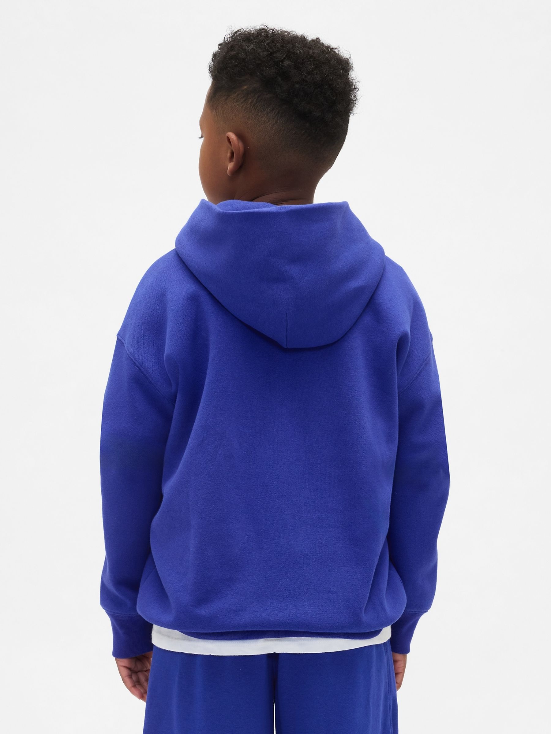 Blue/Green Vintage Soft Logo Hoodie (4-13yrs) - Image 2 of 4