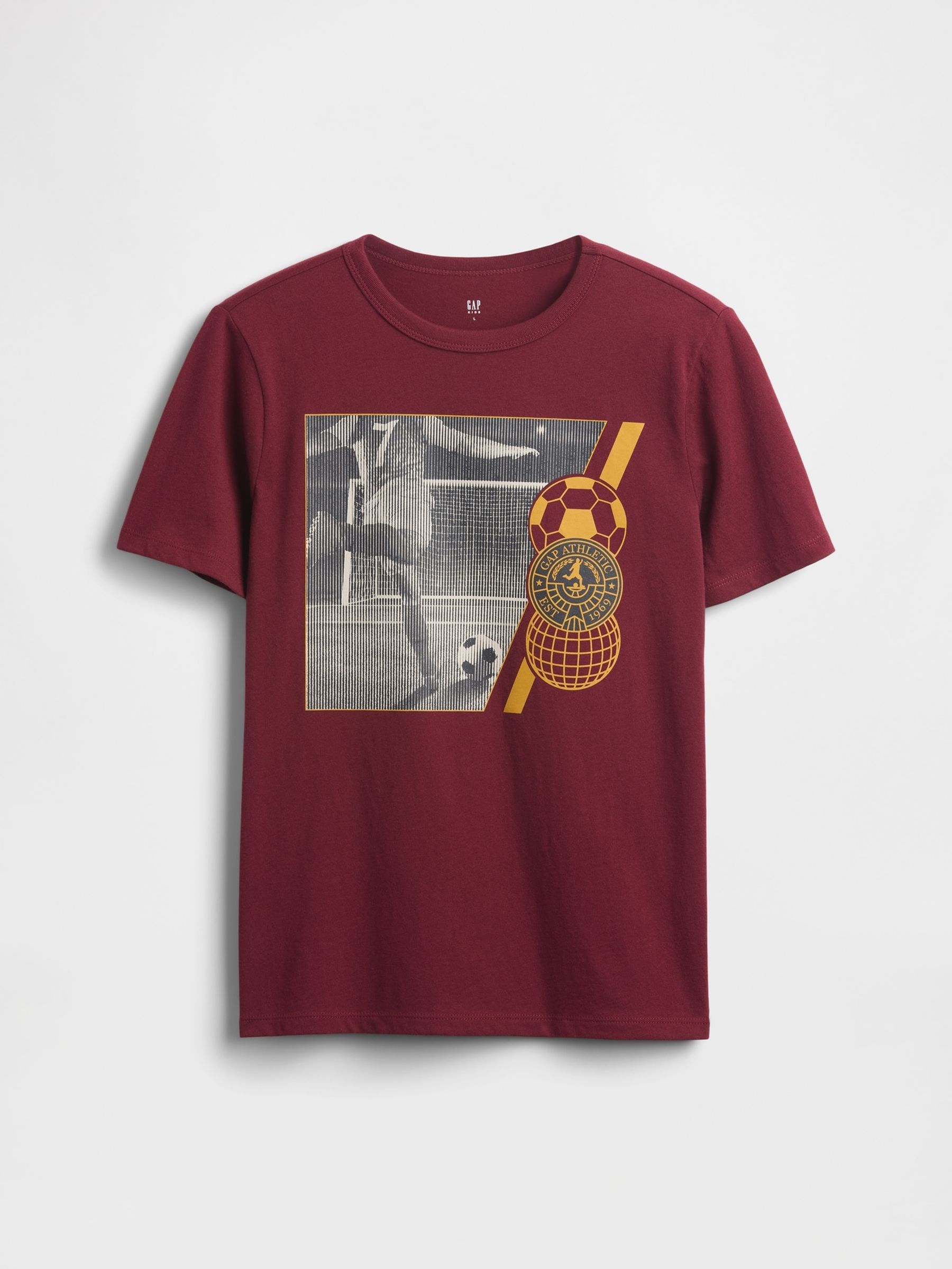 Burgundy Red Graphic T-Shirt (4-13yrs) - Image 1 of 3