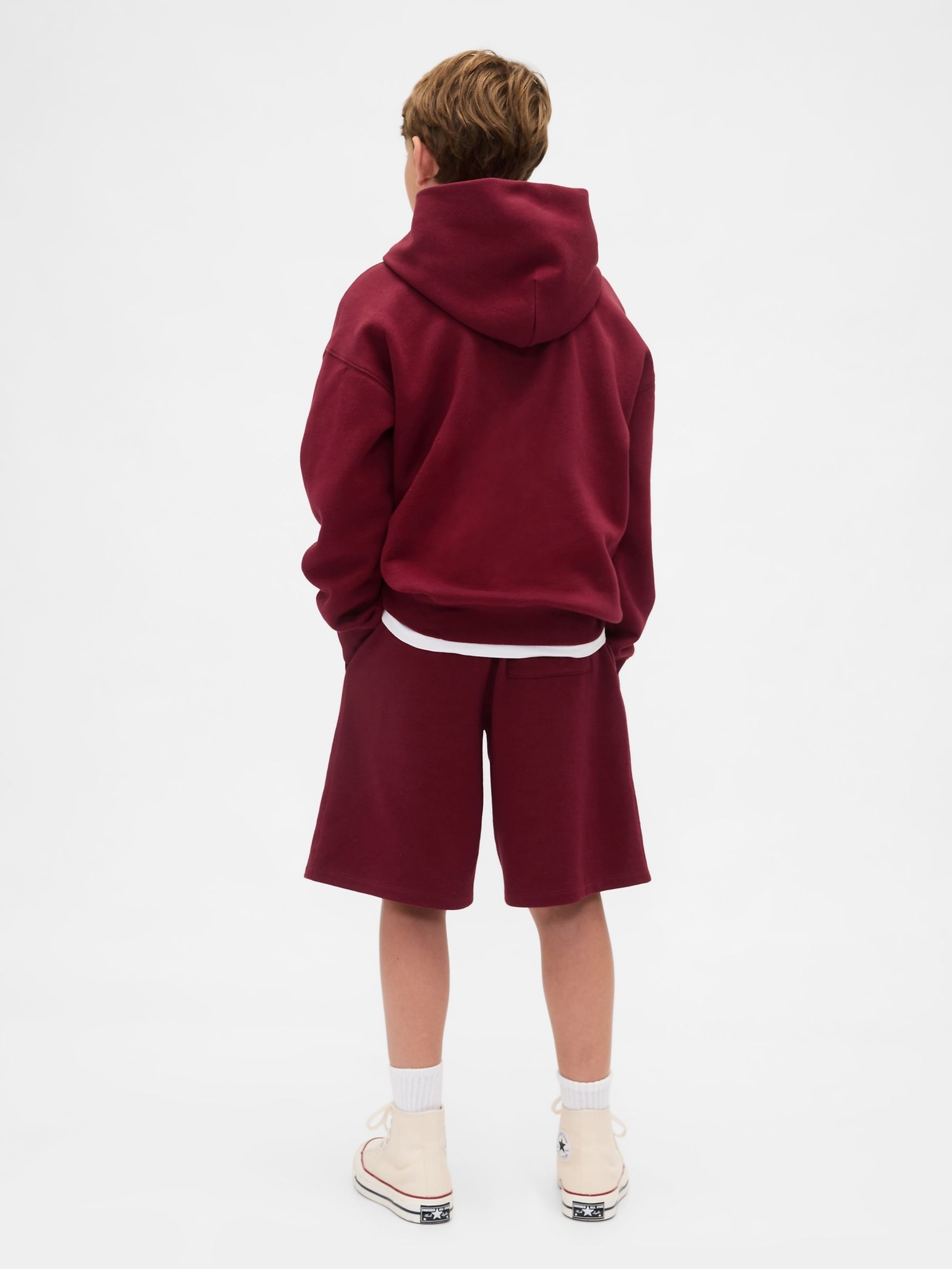 Red Vintage Soft Logo Hoodie (4-13yrs) - Image 2 of 4