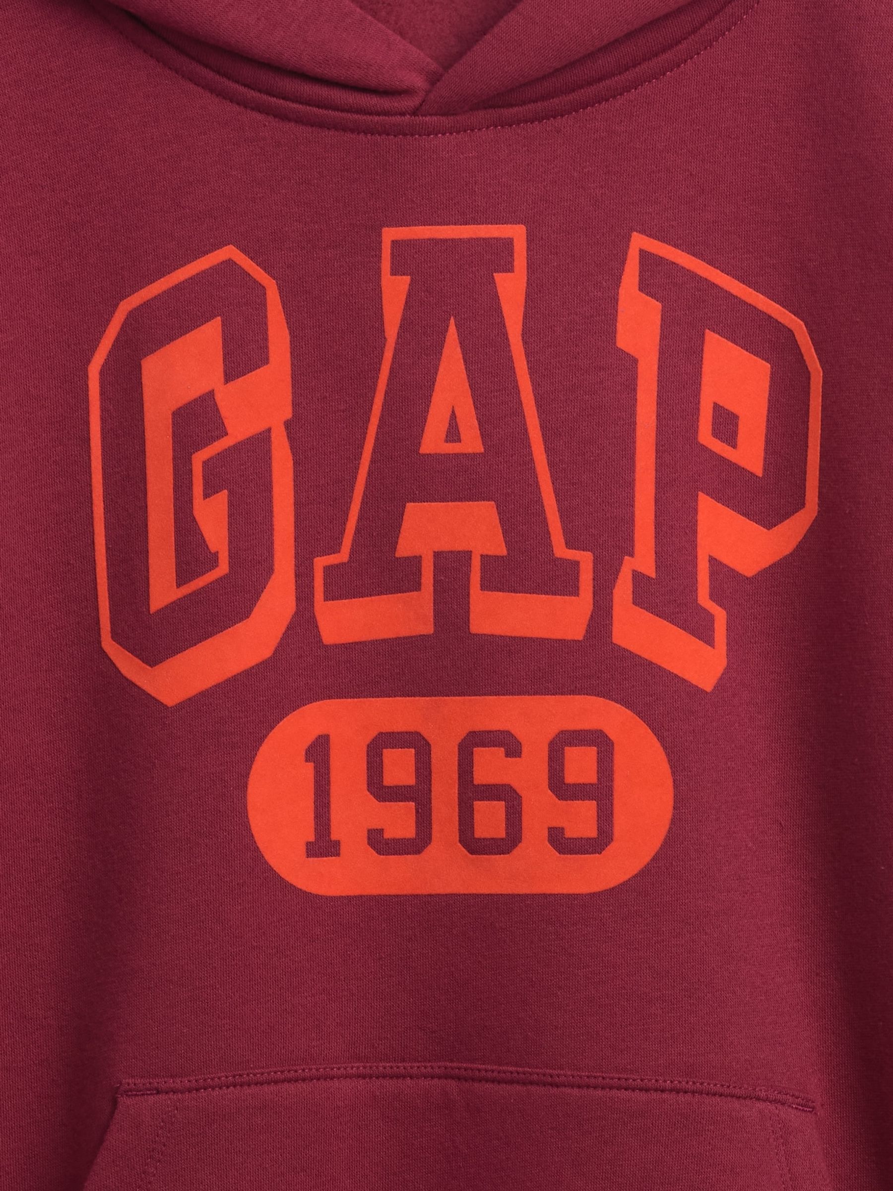 Red Vintage Soft Logo Hoodie (4-13yrs) - Image 4 of 4
