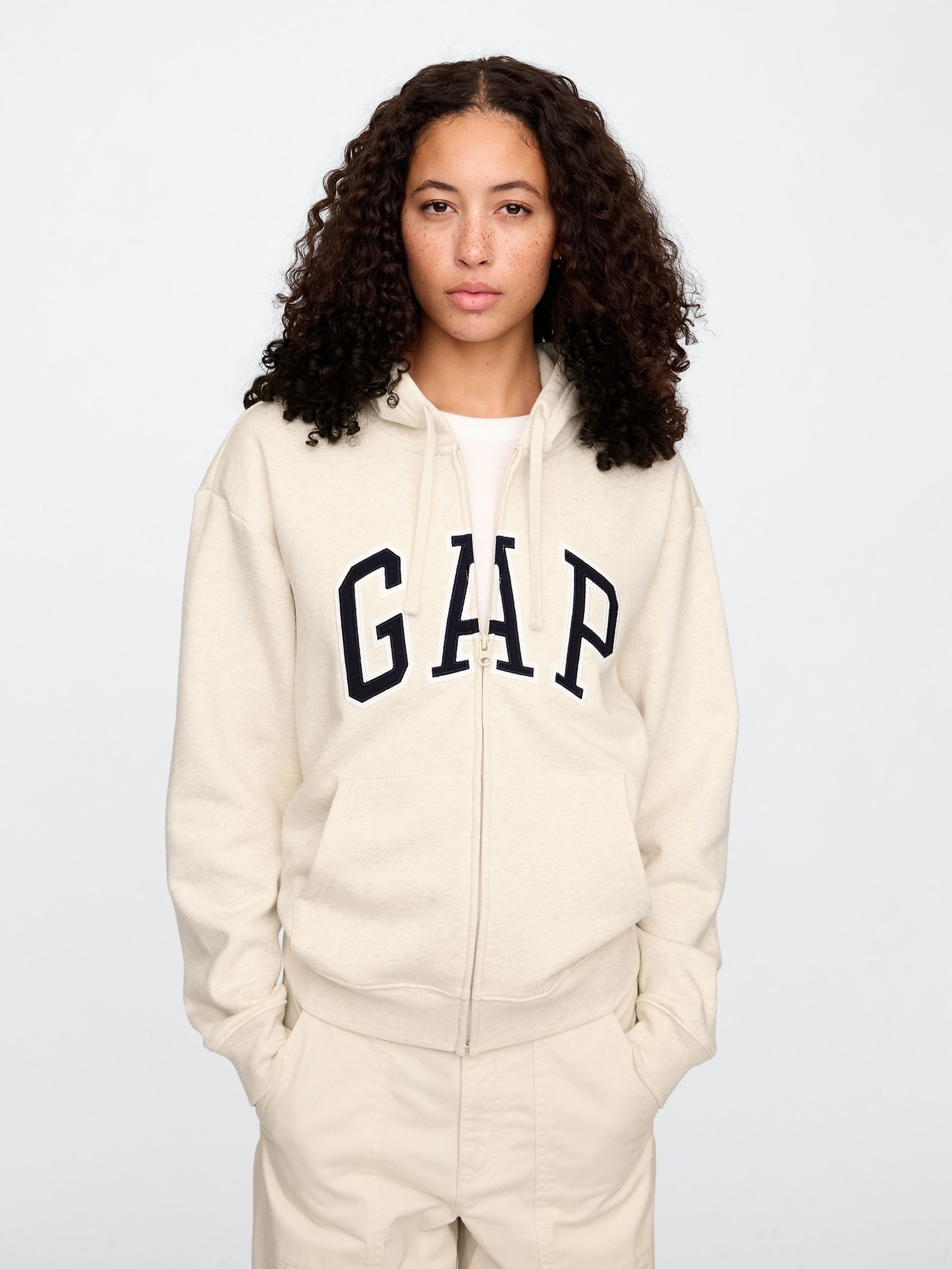 Light Natural Heritage Zip-Up Hoodie - Image 1 of 4 Light Natural Heritage Zip-Up Hoodie - Image 1 of 4