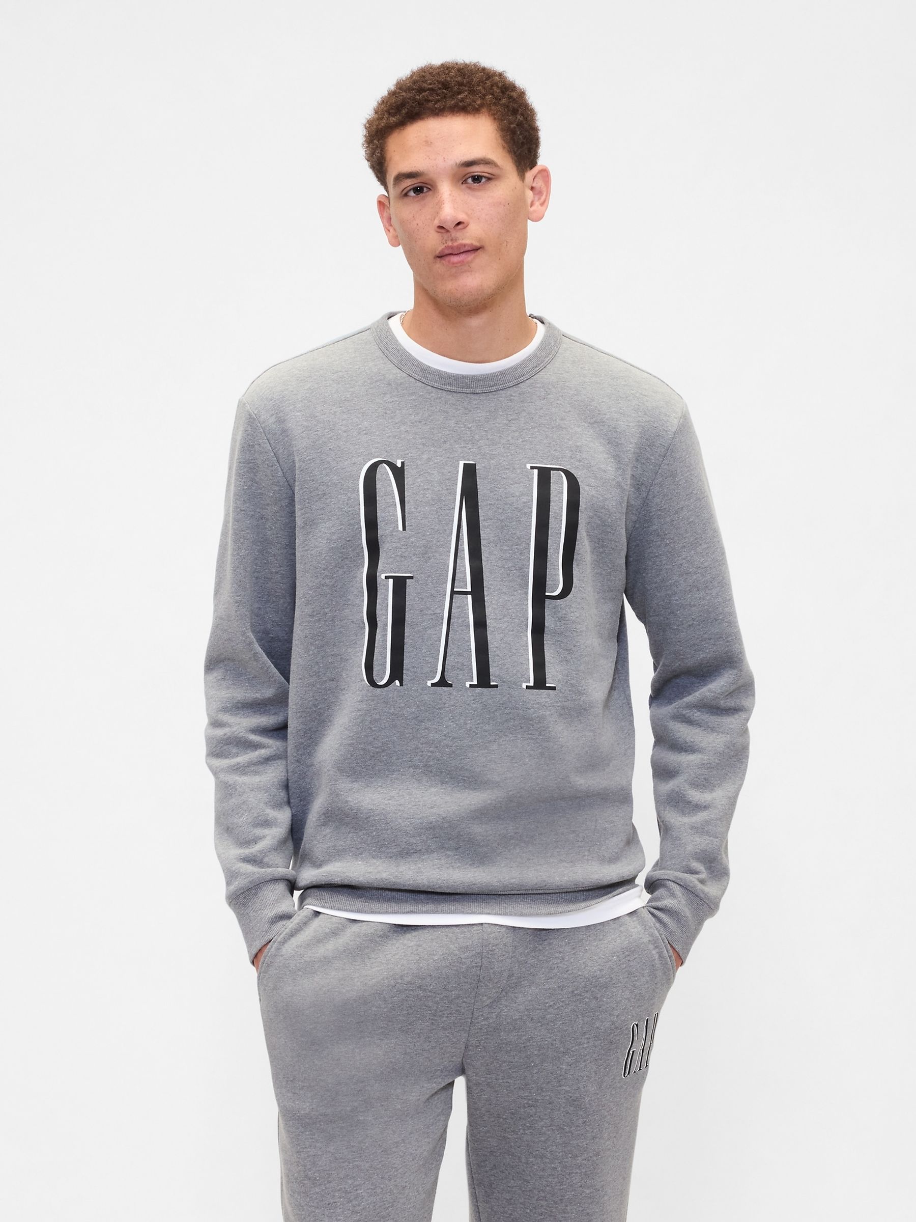 Light Grey Logo Sweatshirt - Image 1 of 4 Light Grey Logo Sweatshirt - Image 1 of 4
