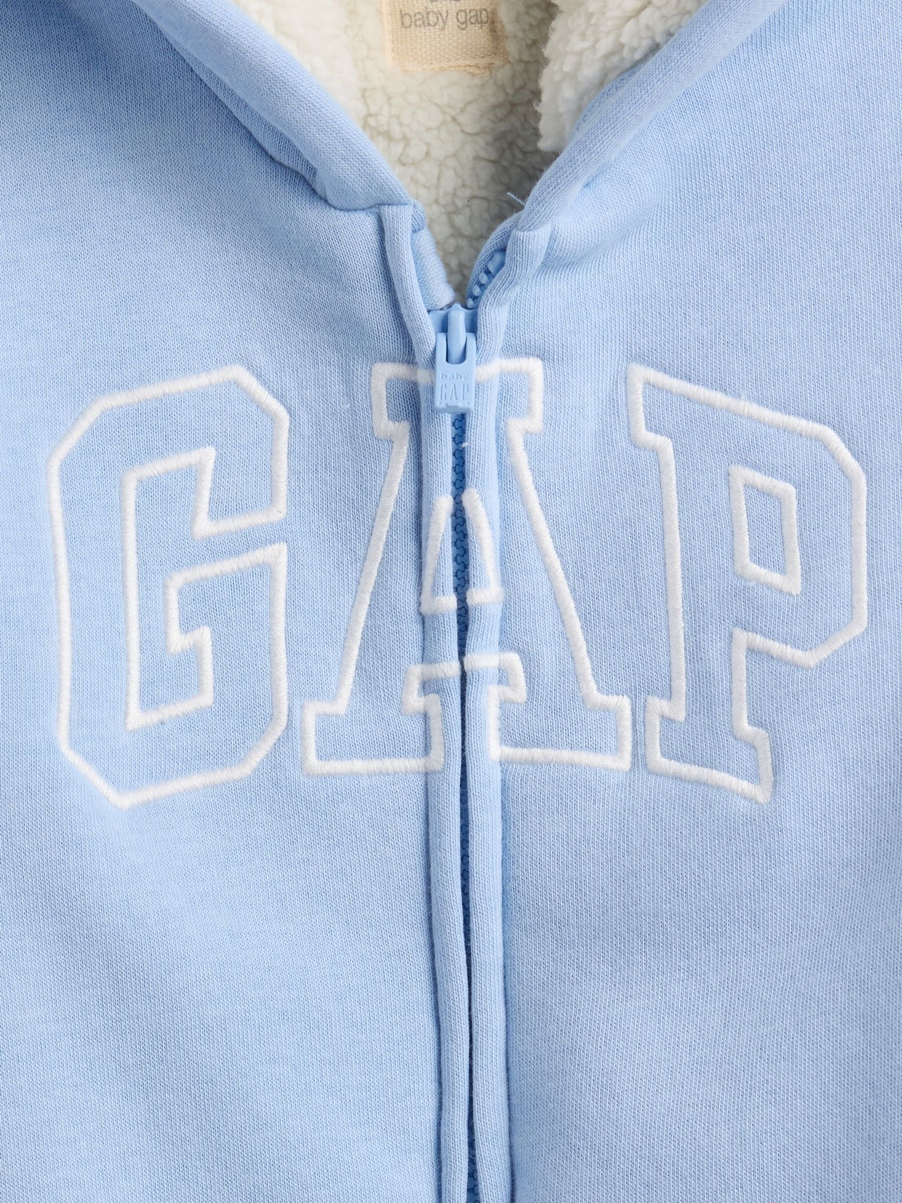 Blue Logo Sherpa One-Piece (Newborn-24mths) - Image 3 of 3