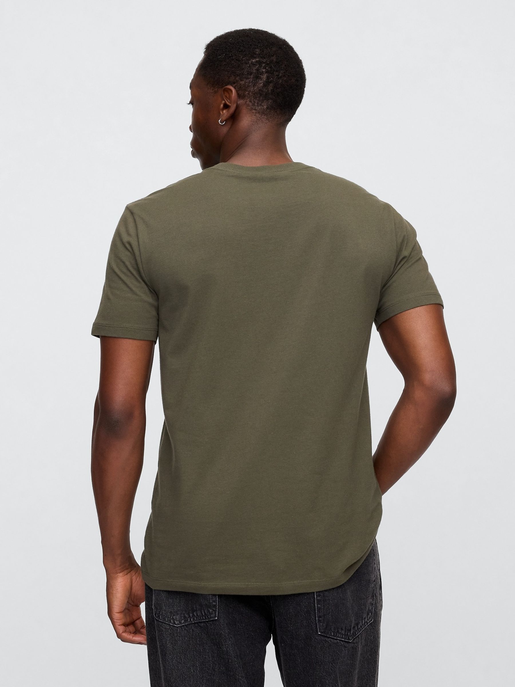Green Everyday Soft Logo Crew Neck T-Shirt - Image 2 of 5