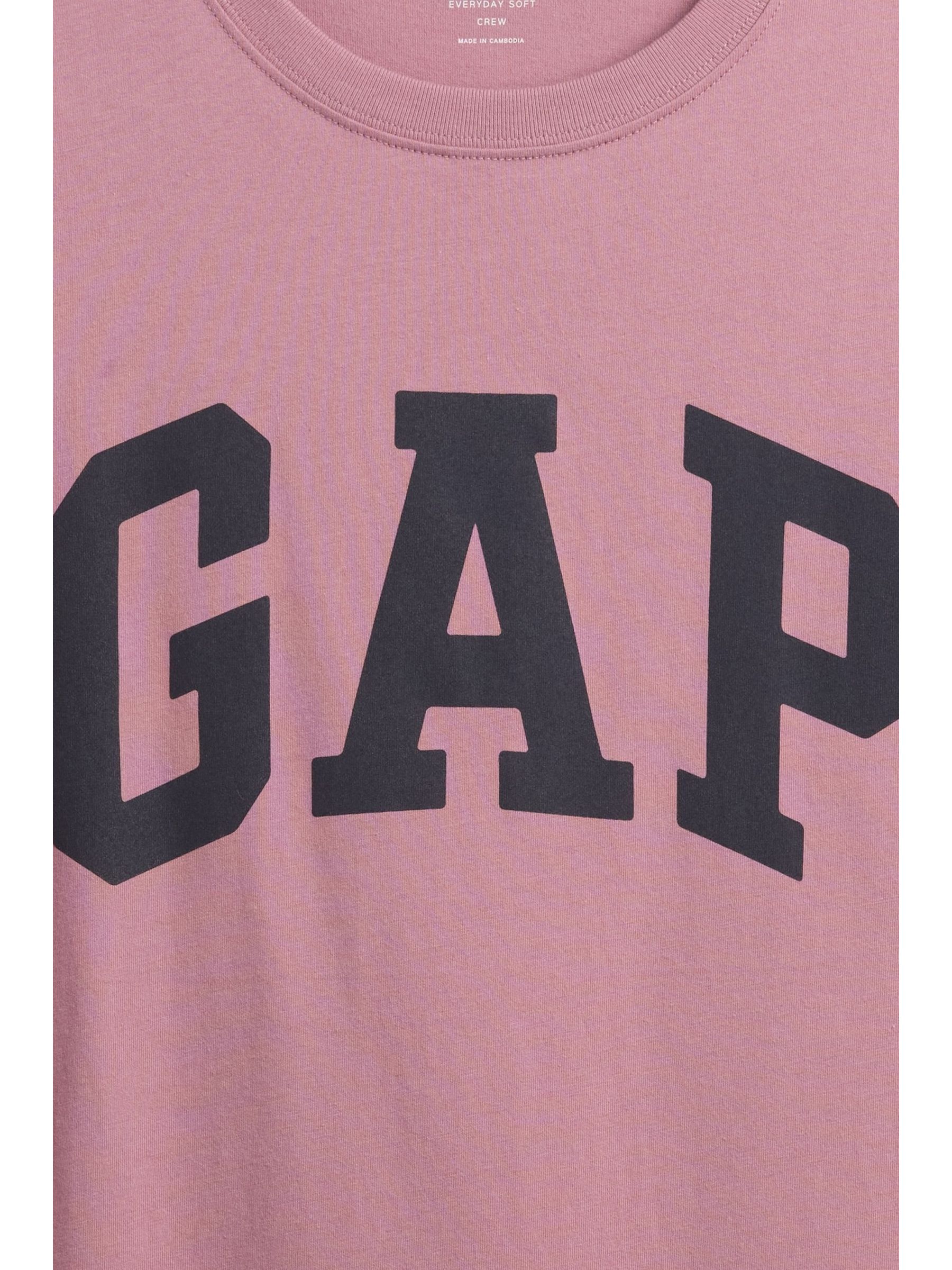Dusky Pink Everyday Soft Logo Short Sleeve T-Shirt - Image 5 of 5