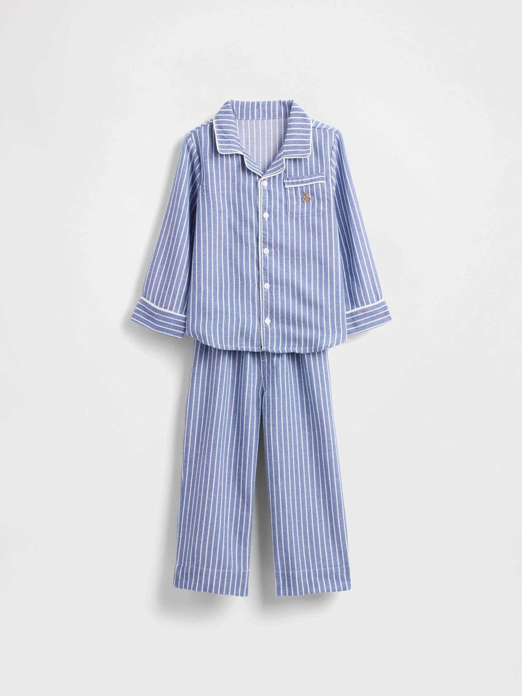 Blue Stripe Matching Family Christmas Pyjamas - Image 5 of 6