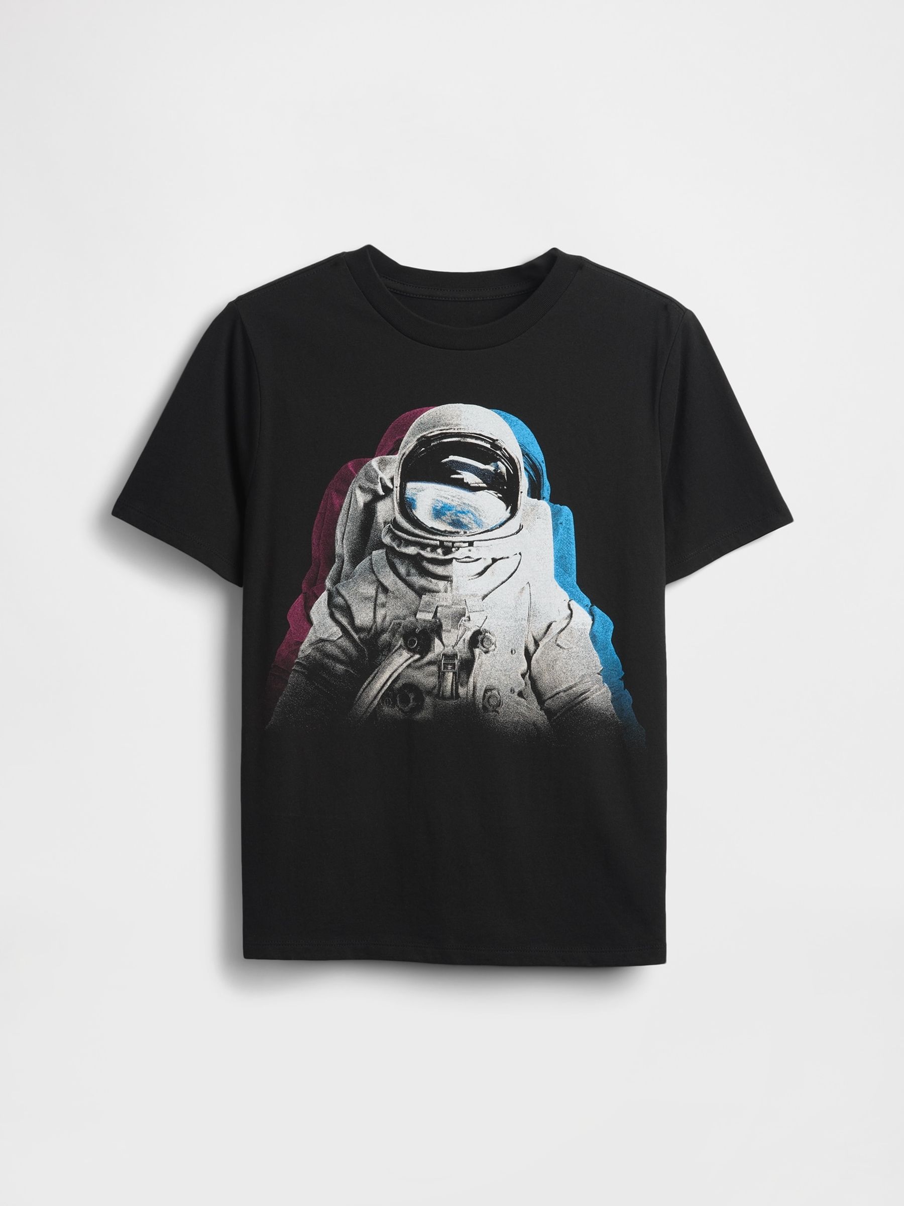 Black 3-D Graphic T-Shirt (4-13yrs) - Image 1 of 2