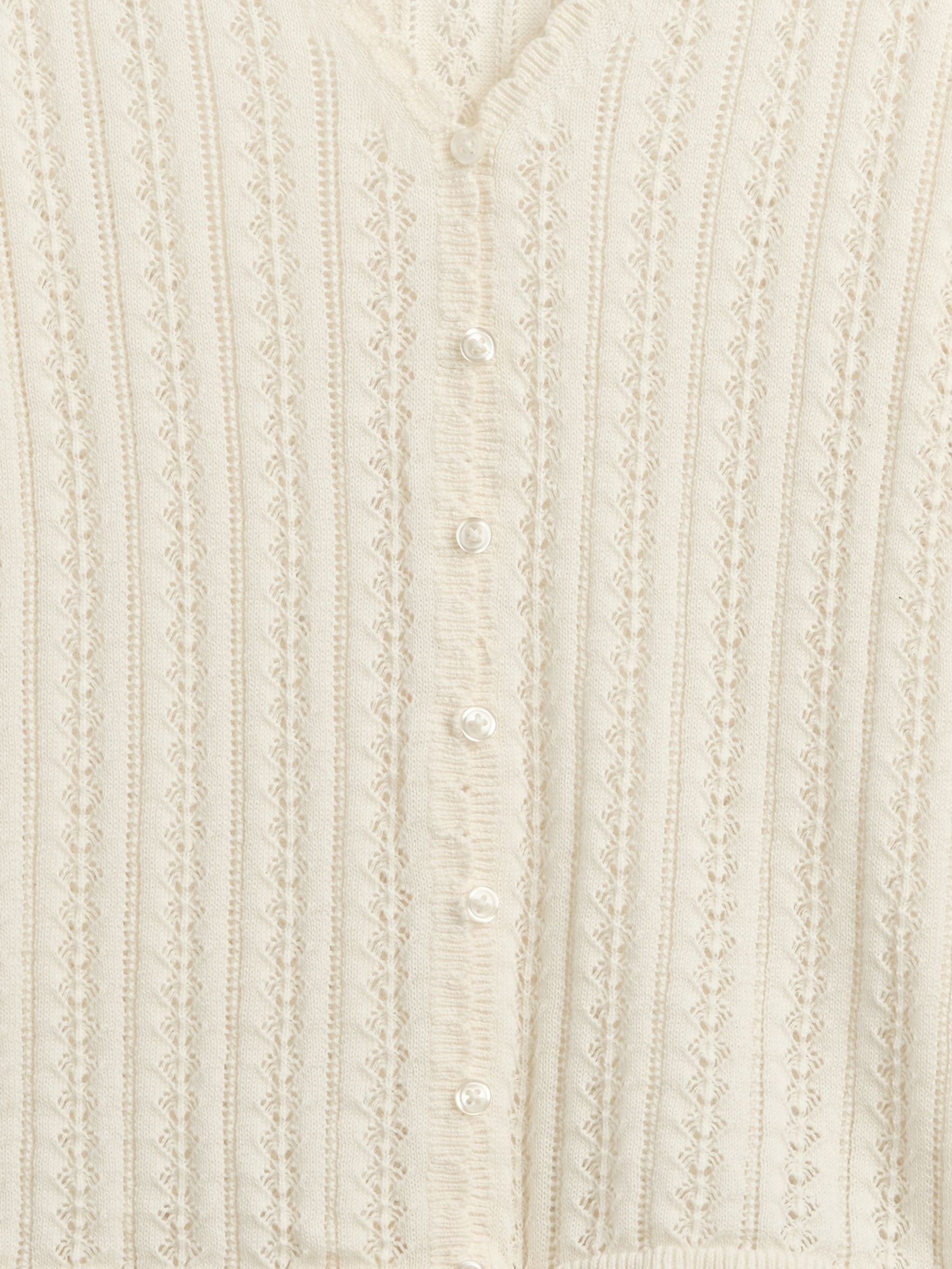 Cream Pointelle Cardigan - Image 2 of 2