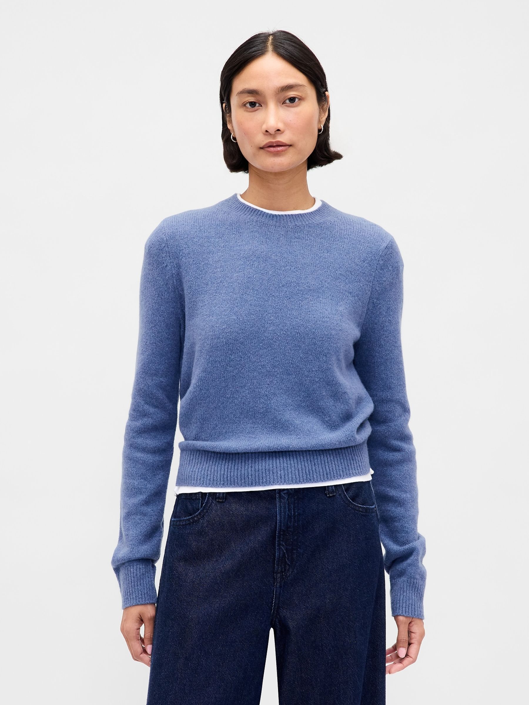 Blue Soft Touch Crew Neck Jumper - Image 1 of 4