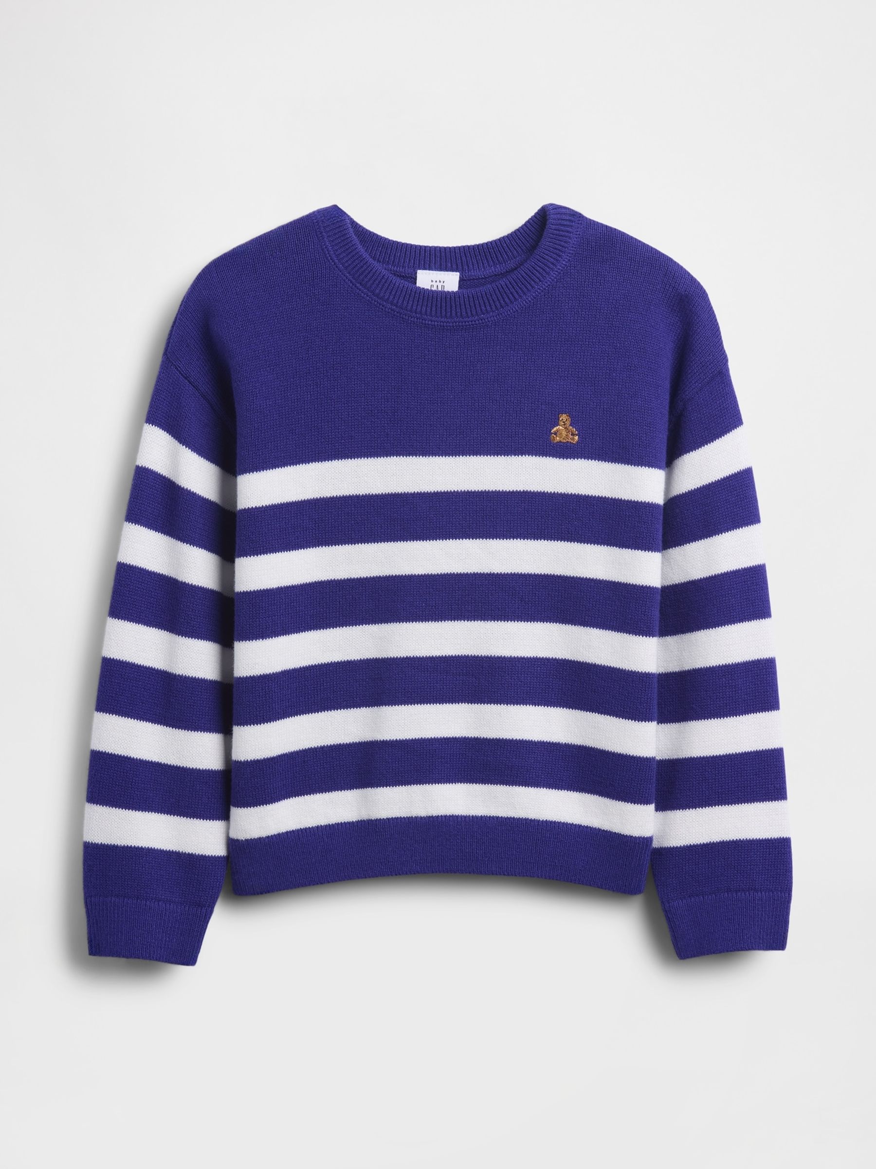 Blue Brannan Bear Crew Neck Jumper (6mths-5yrs) - Image 1 of 2