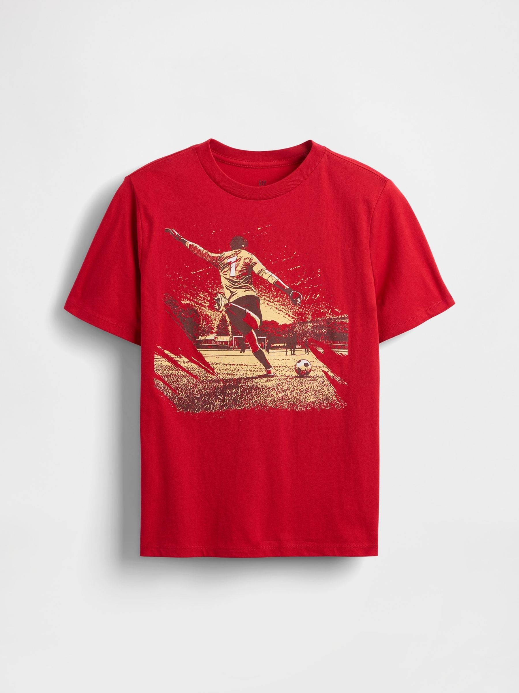 Red Football Graphic Short Sleeve T-Shirt | Gap