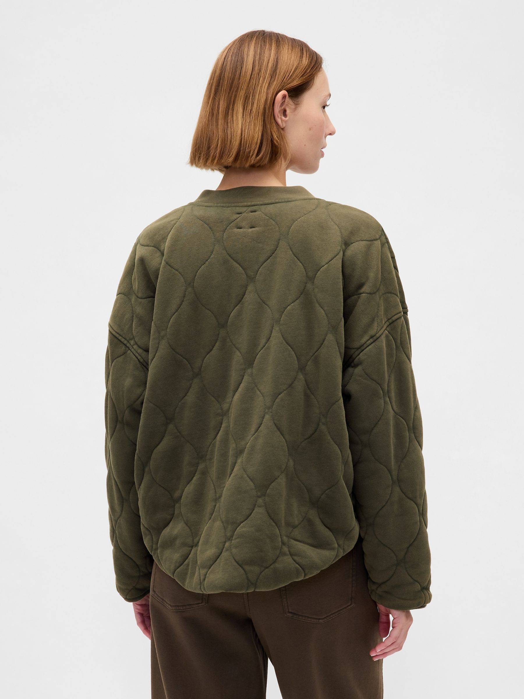 Green Oversized VintageSoft Quilted Jacket - Image 2 of 4