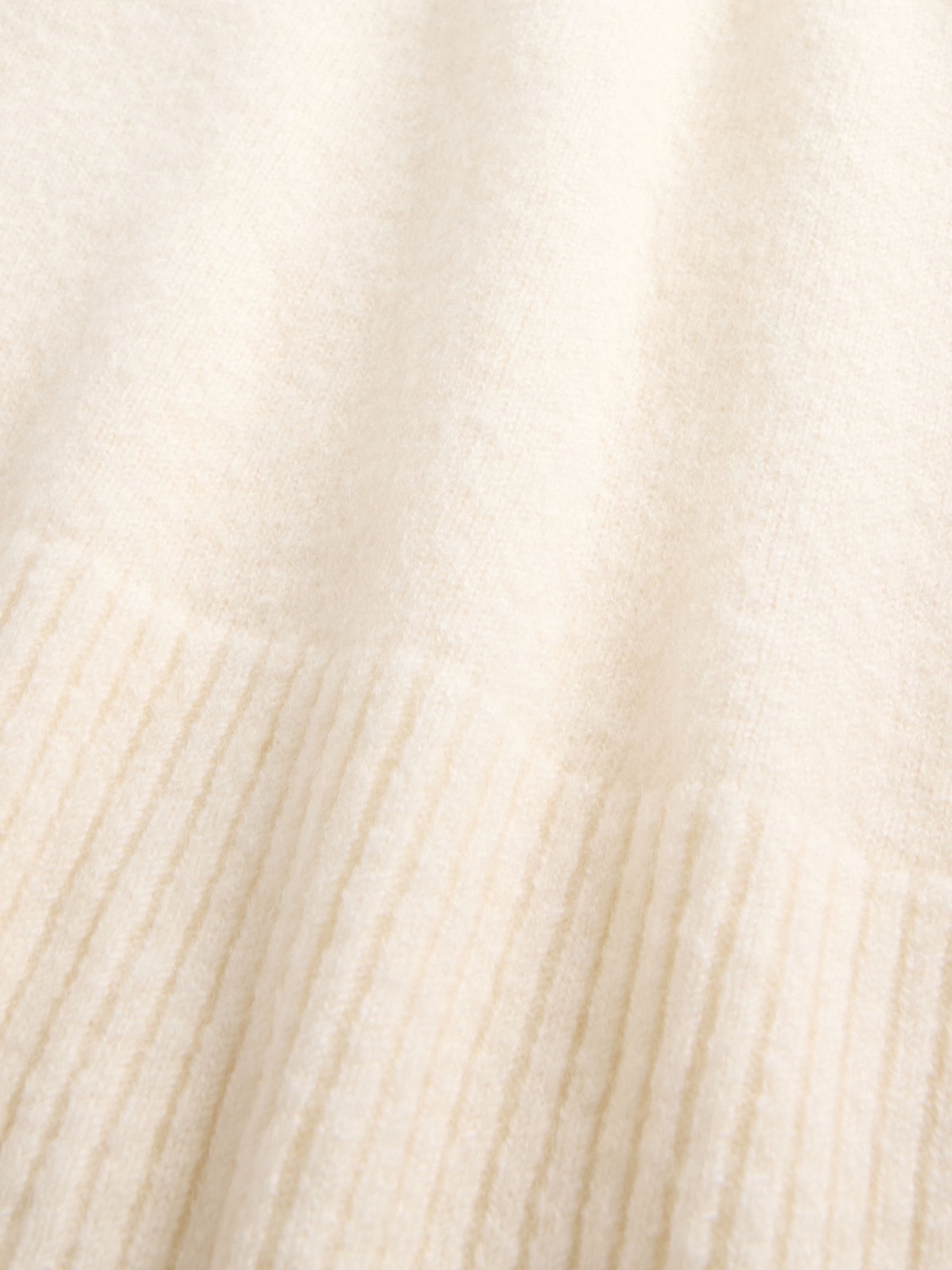 Cream V-Neck Sweatshirt - Image 5 of 5