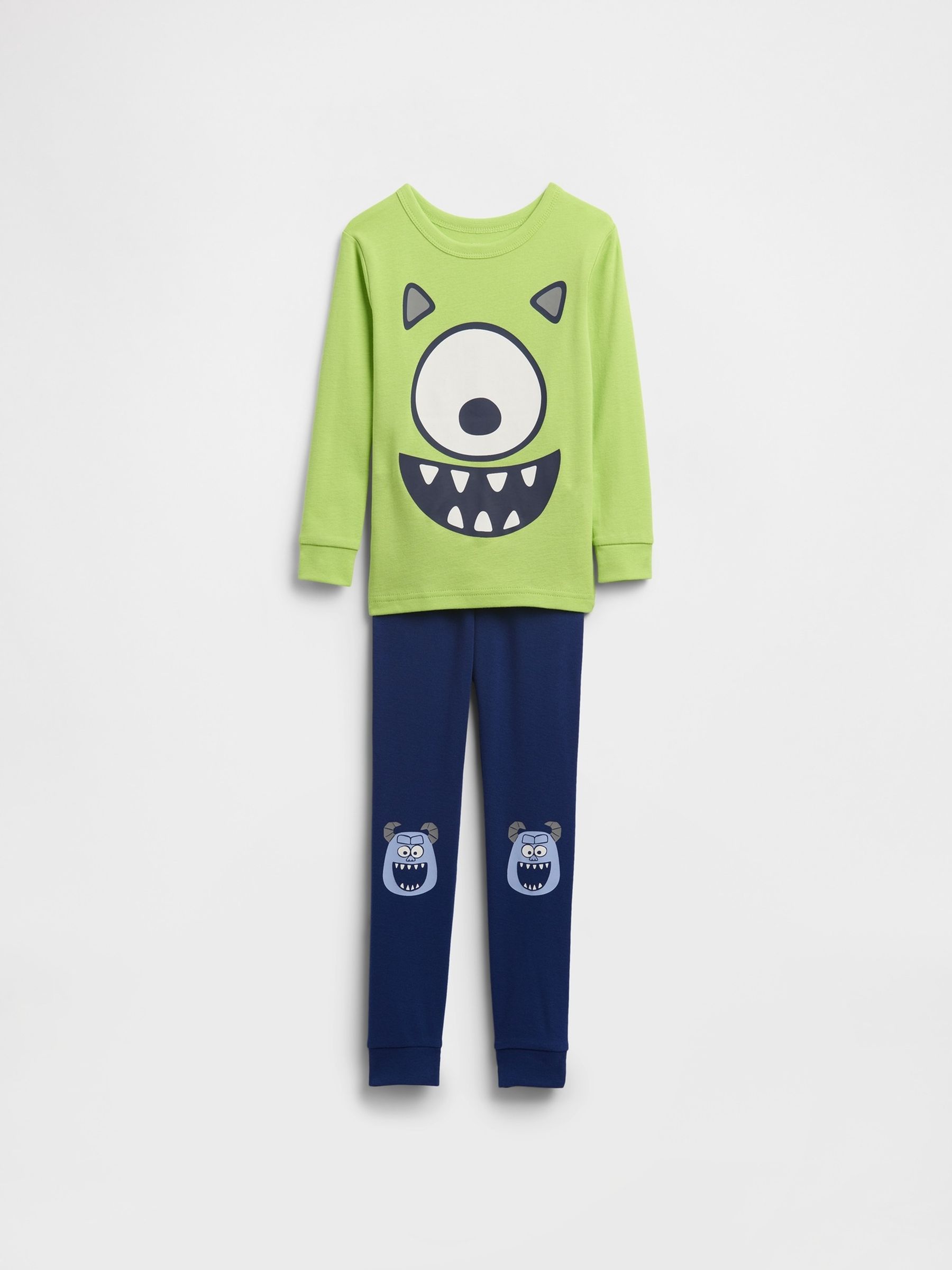 Green Mike Wazowksi Disney Monsters Inc. Pyjama Set (6mths-5yrs) - Image 1 of 3