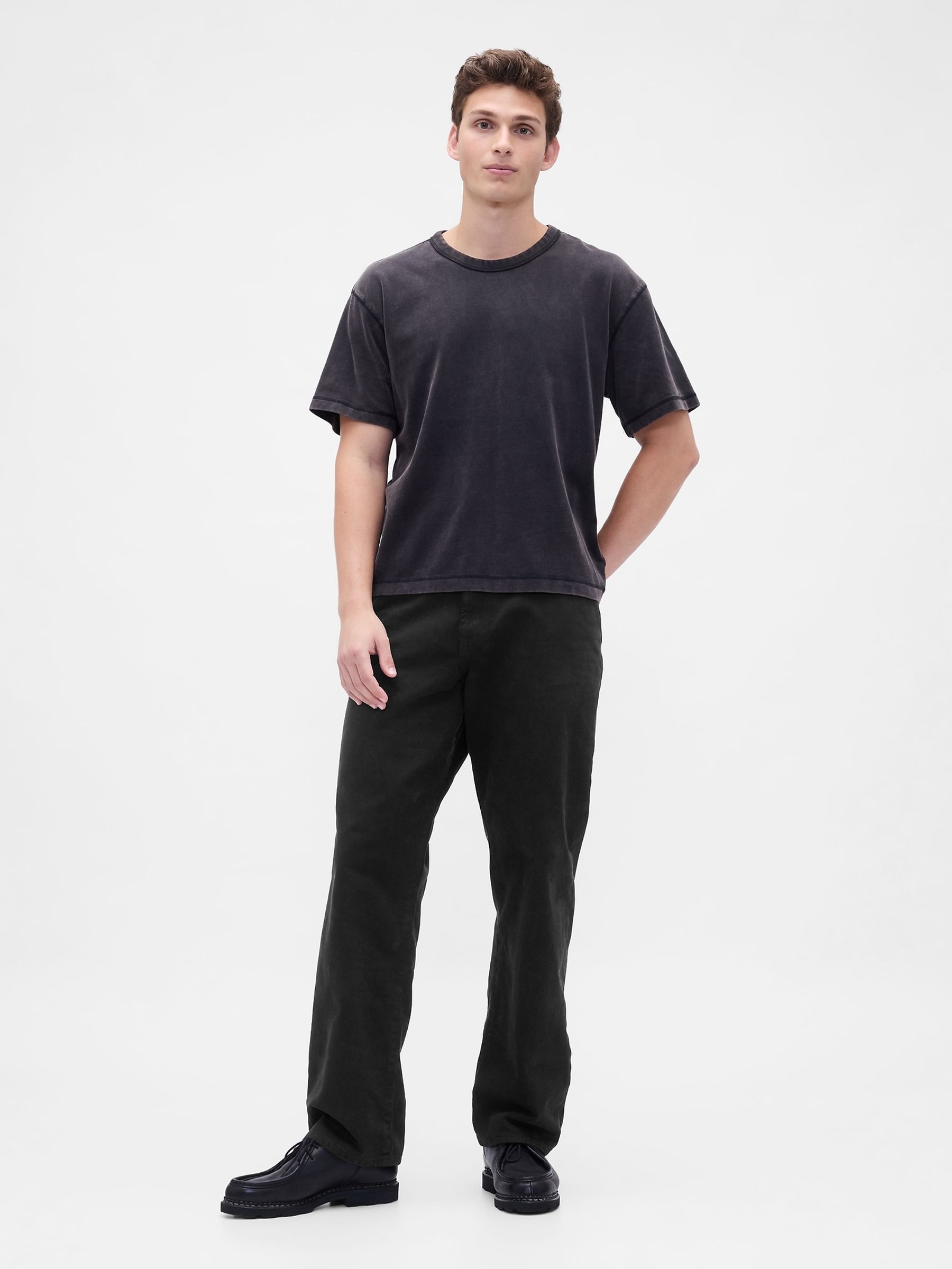 Black Relaxed Straight Jeans - Image 4 of 5