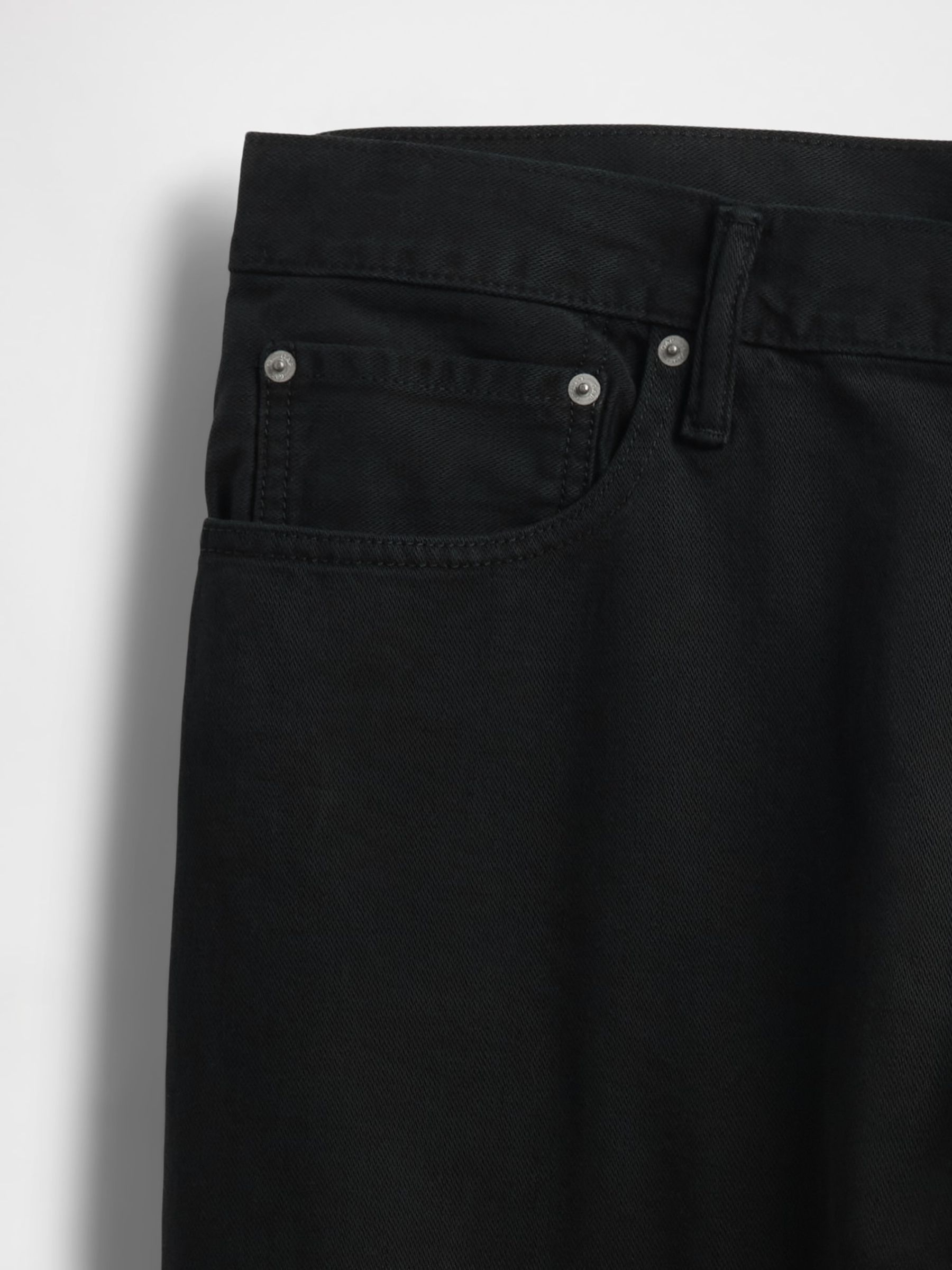 Black Relaxed Straight Jeans - Image 5 of 5