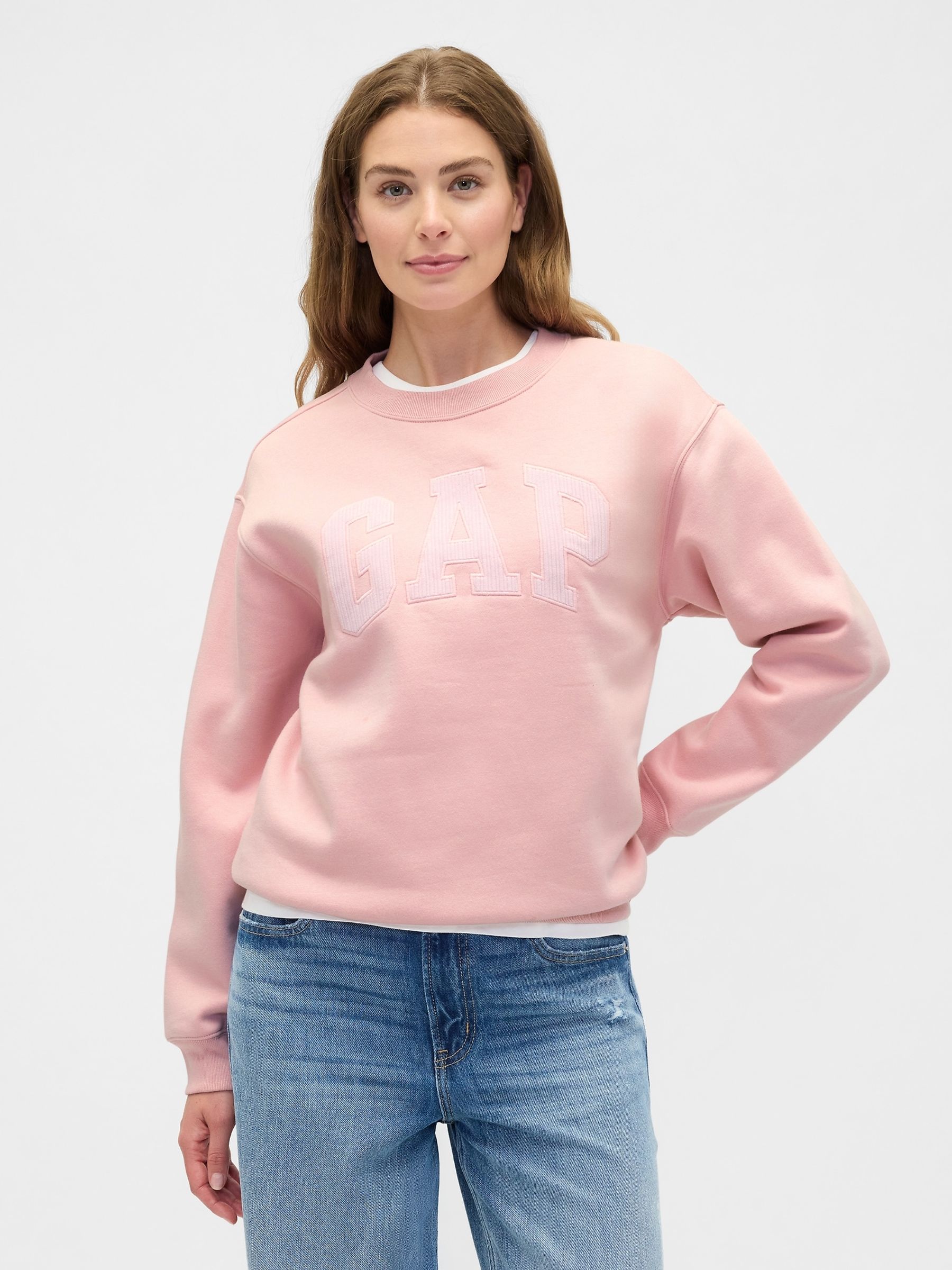 Pink Relaxed Logo Sweatshirt - Image 2 of 4 Pink Relaxed Logo Sweatshirt - Image 2 of 4