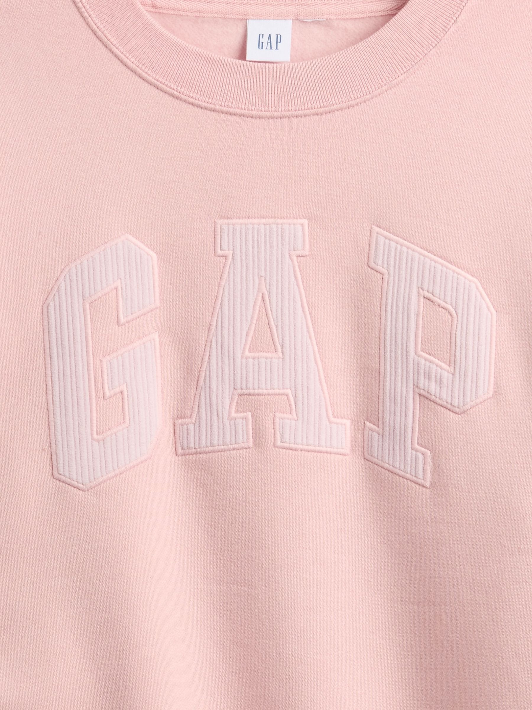 Pink Relaxed Logo Sweatshirt - Image 4 of 4 Pink Relaxed Logo Sweatshirt - Image 4 of 4