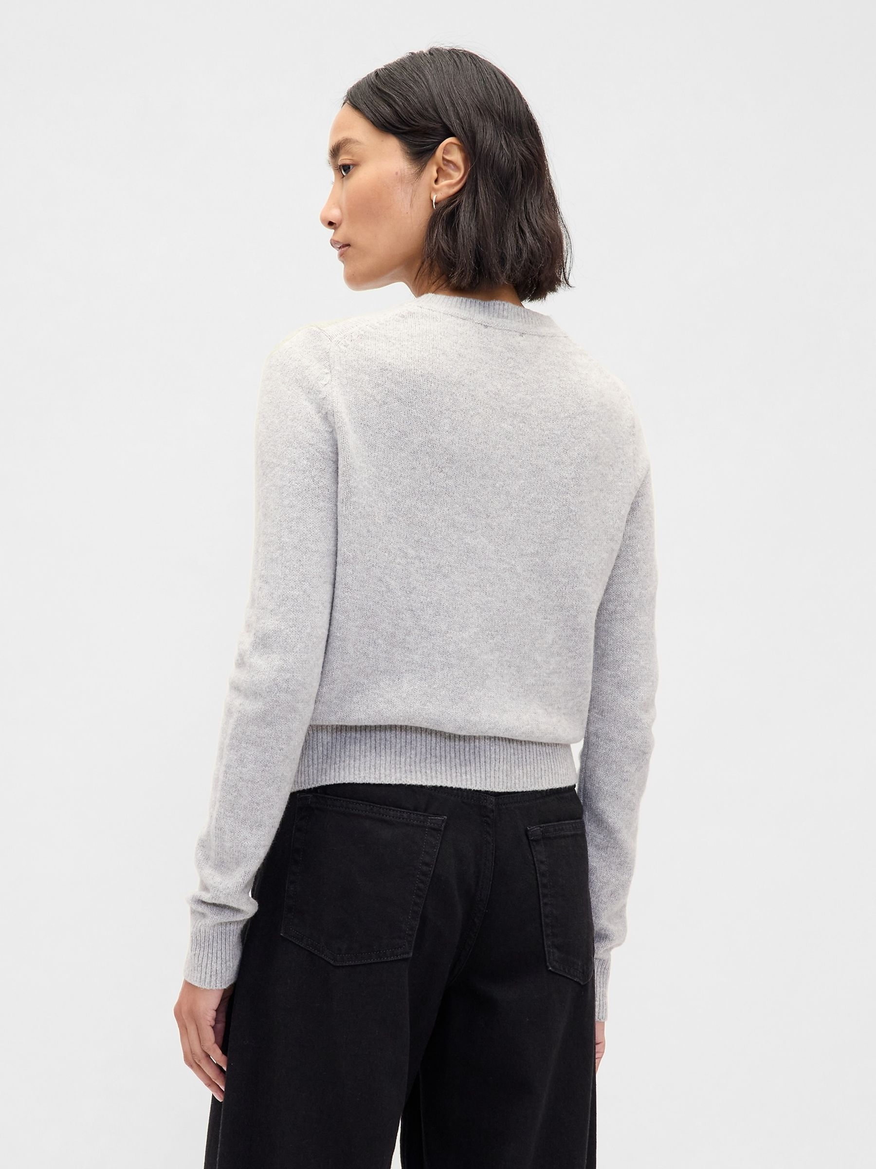Grey CashSoft Crew Neck Jumper - Image 2 of 4