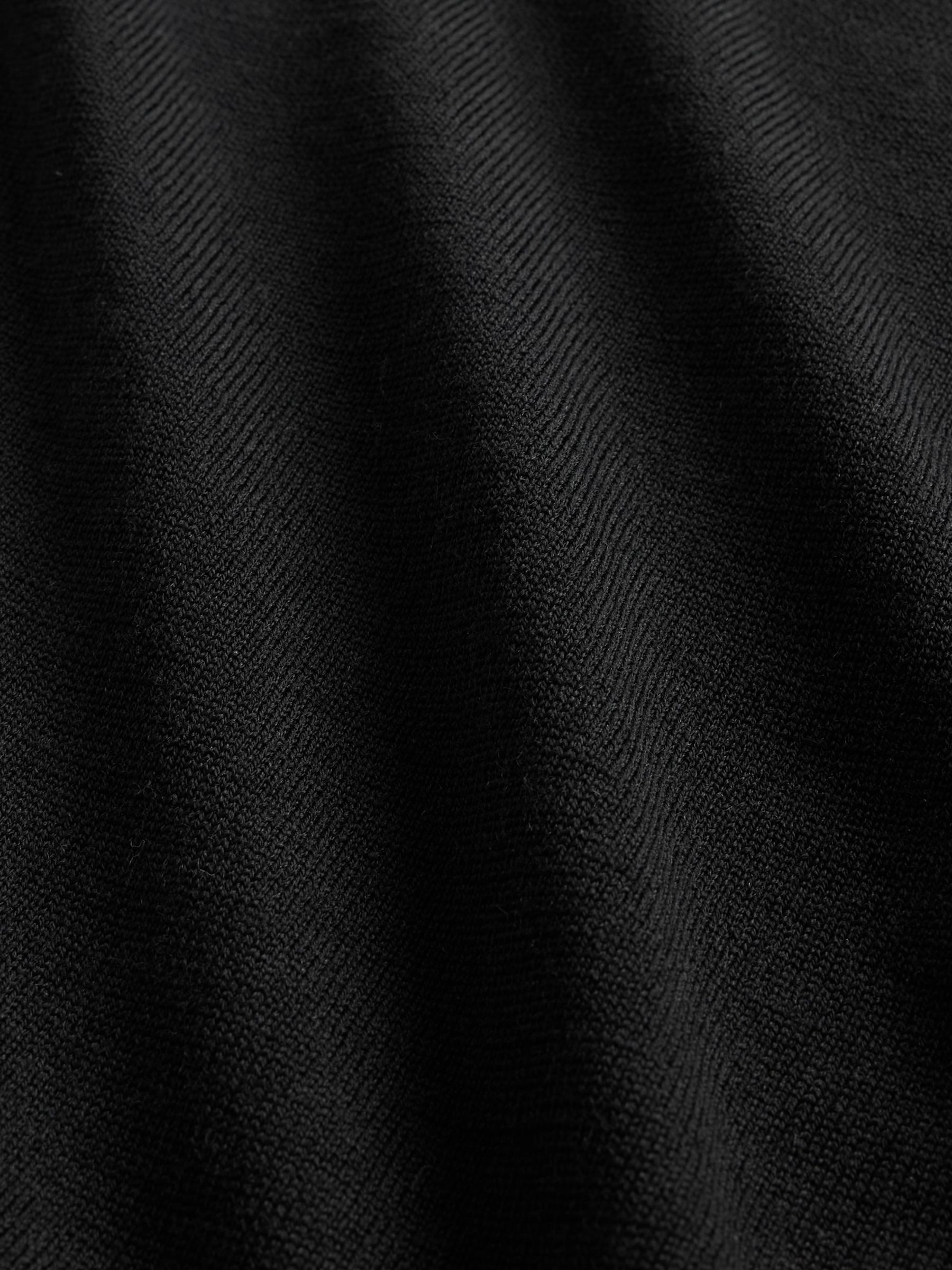 Black Merino Wool Turtle Neck Jumper - Image 4 of 4