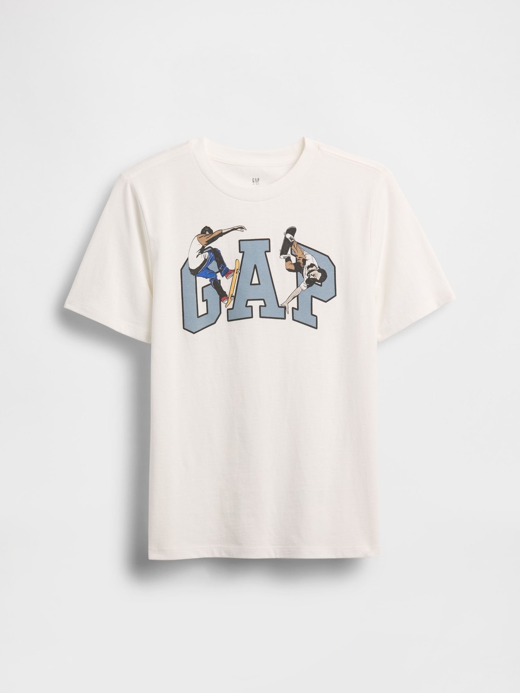 White Logo Graphic T-Shirt (4-13yrs) - Image 1 of 3
