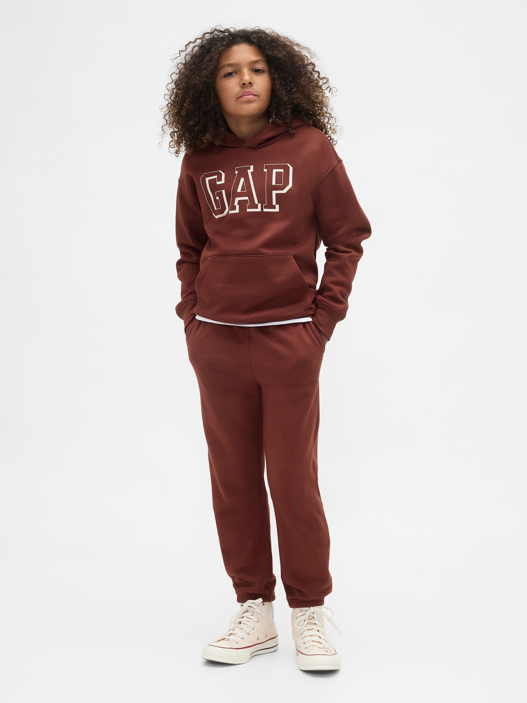 Brown Relaxed Logo Hoodie (4-13yrs) - Image 3 of 5