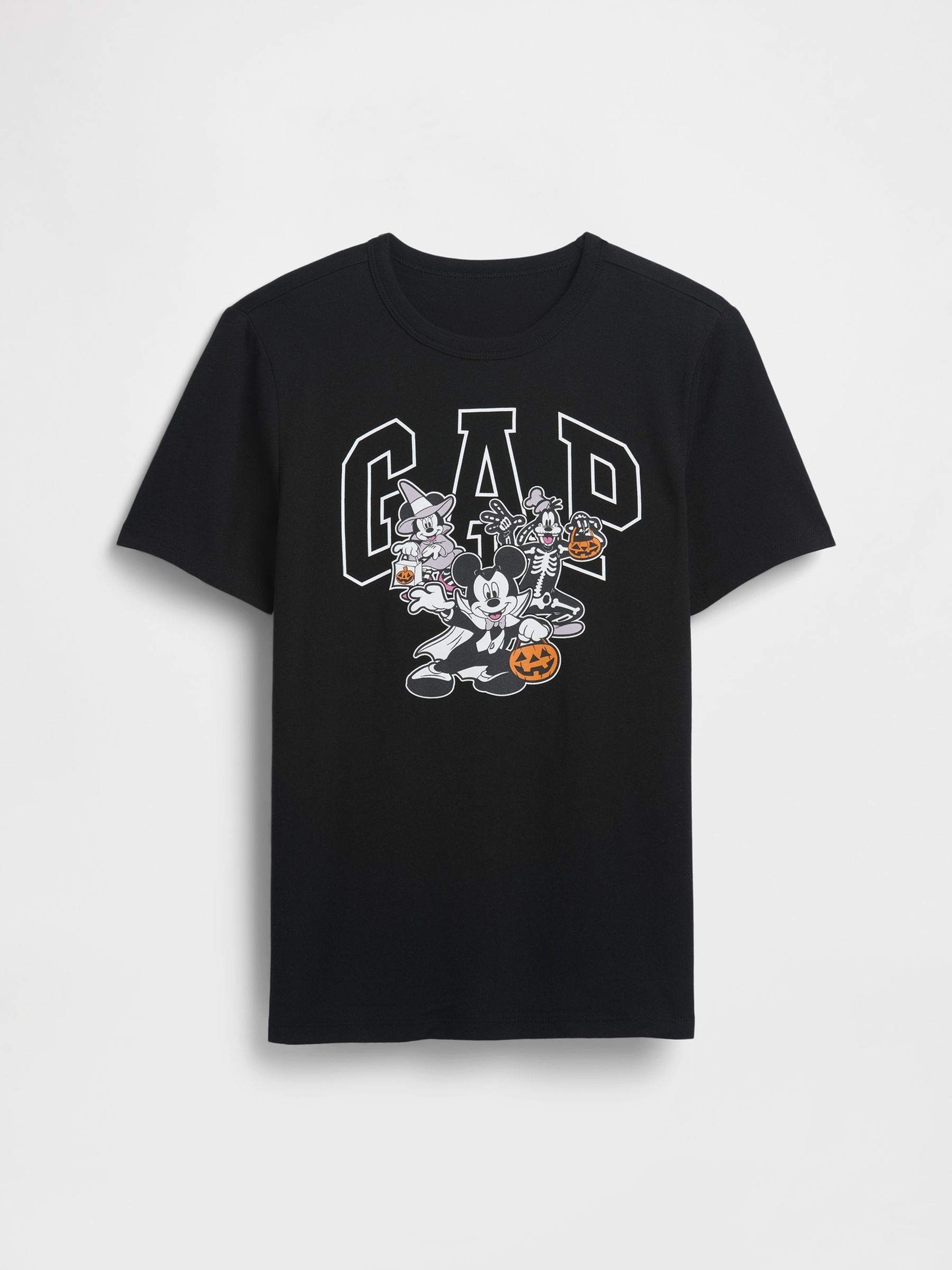 Black Disney Halloween Logo Crew Neck T-Shirt (4-13yrs) - Image 1 of 2