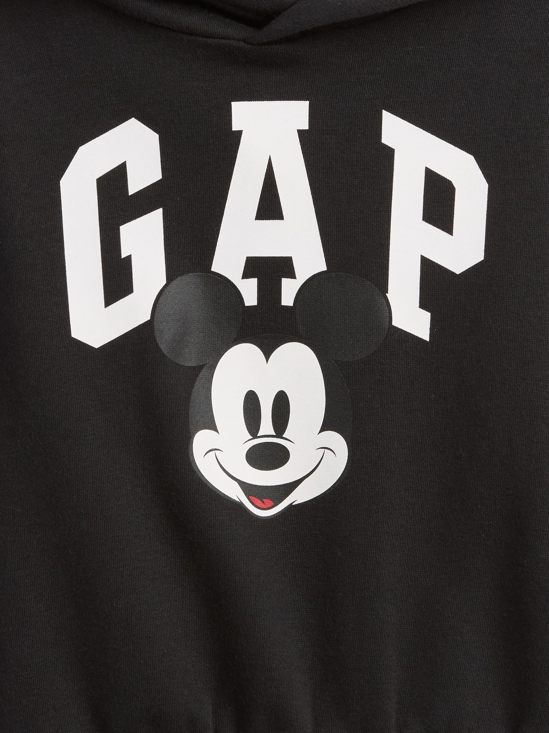Black Disney Mickey Mouse Relaxed Logo Hoodie - Image 3 of 3