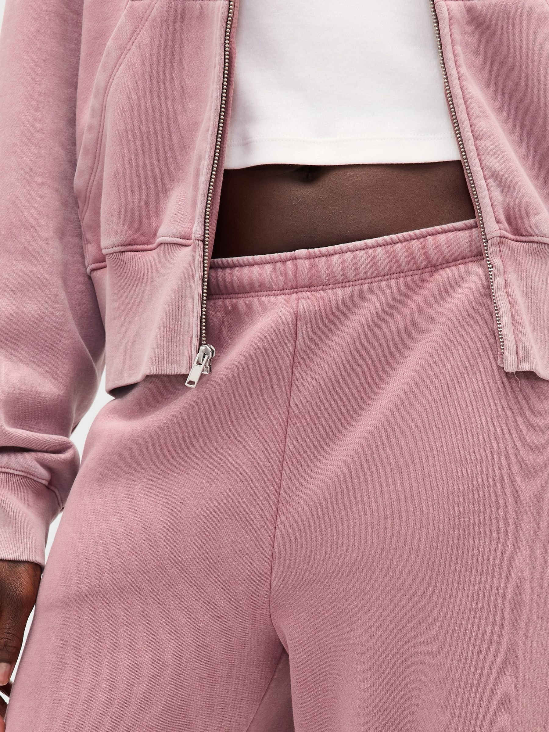 Blush Pink Vintage Soft Baggy Wide Leg Joggers - Image 5 of 5