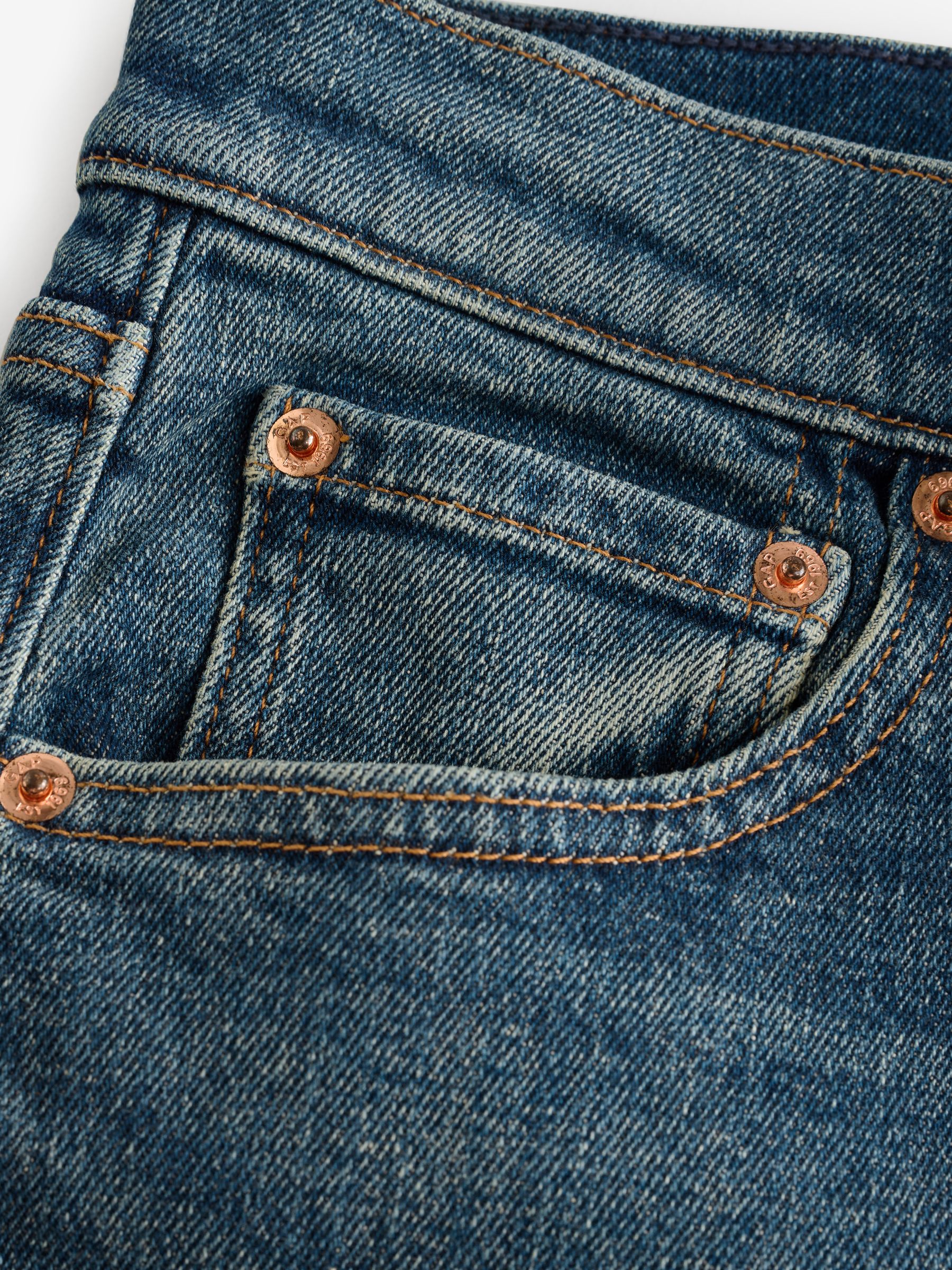 Blue High Waisted Stride Wide-Leg Jeans - Image 12 of 13