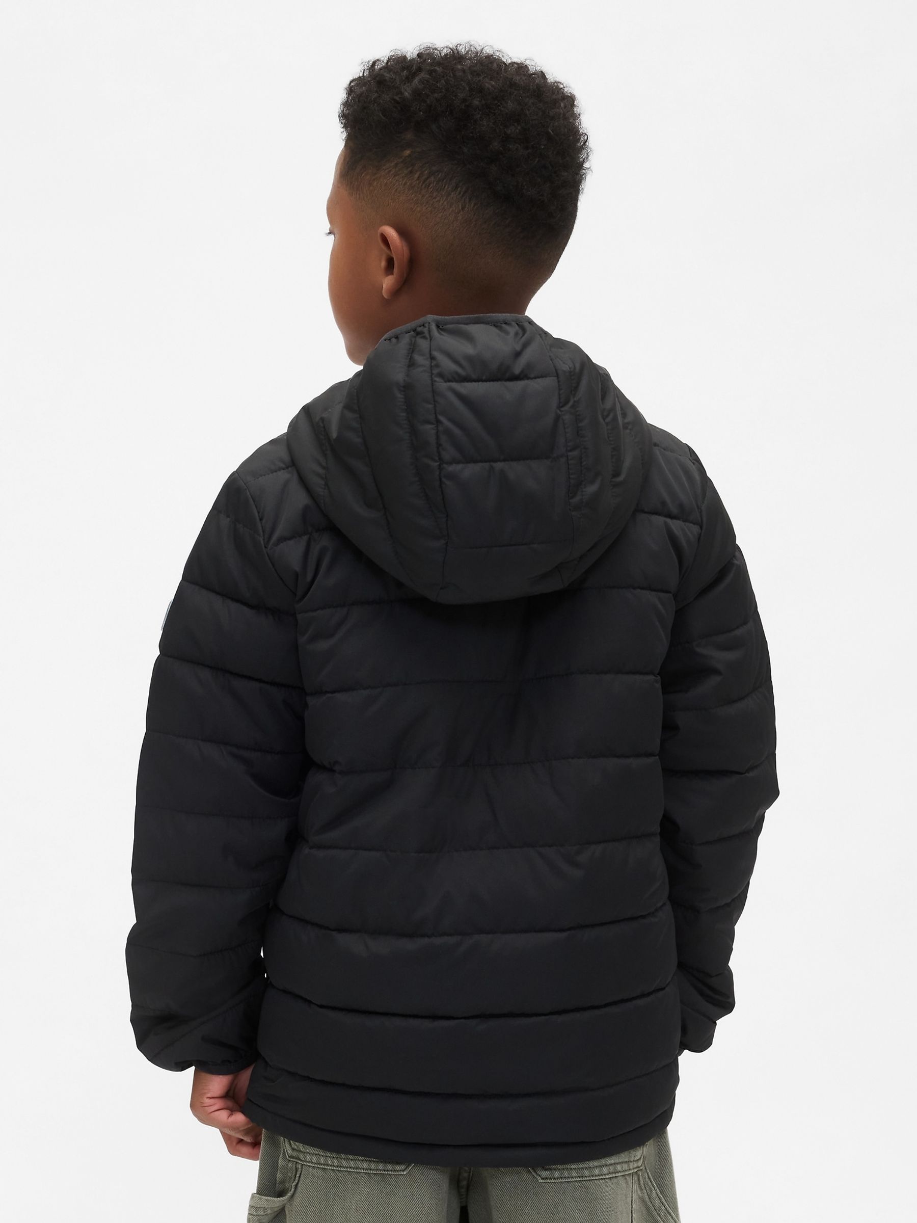 Black Cold Control Puffer Jacket (4-13yrs) - Image 2 of 5