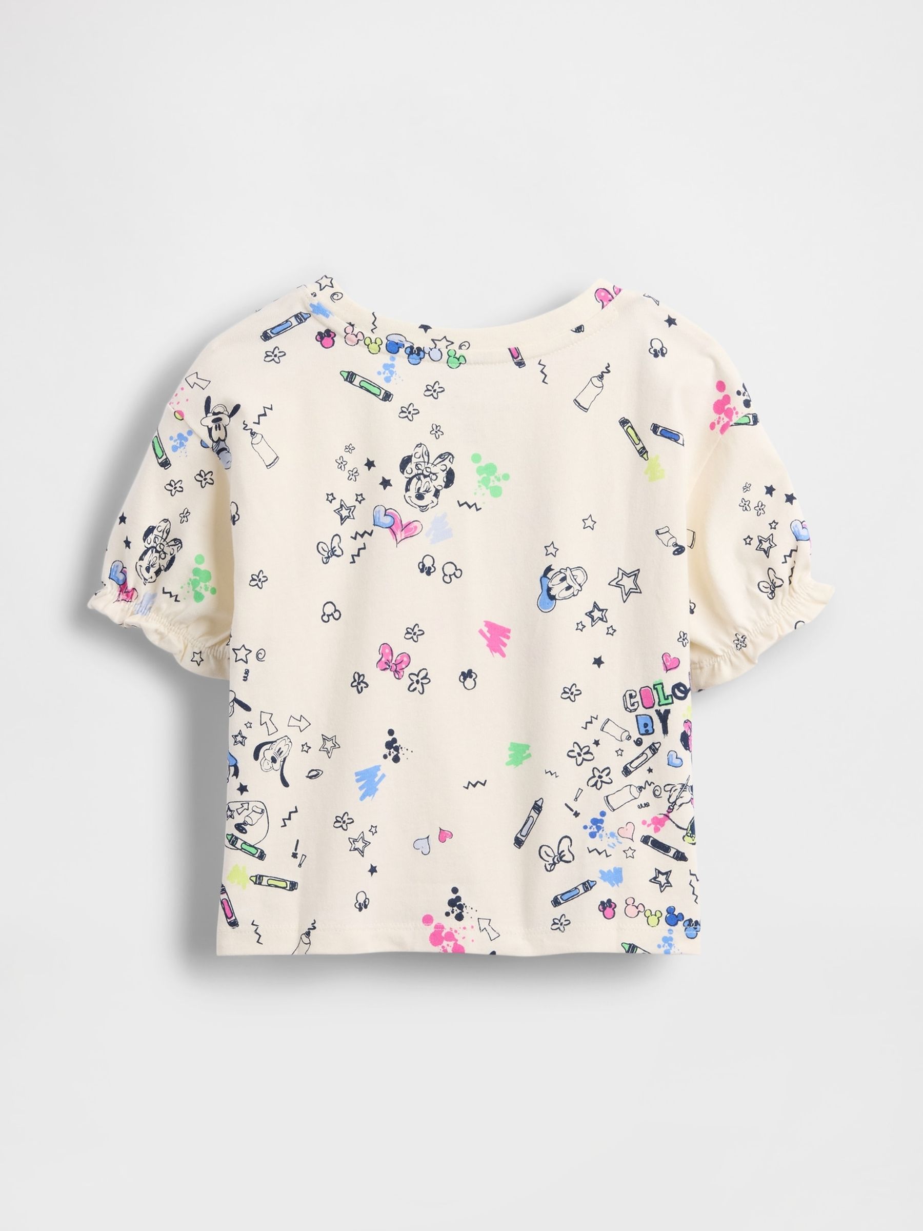 White Disney Ruffle-Sleeve T-Shirt - Image 1 of 8