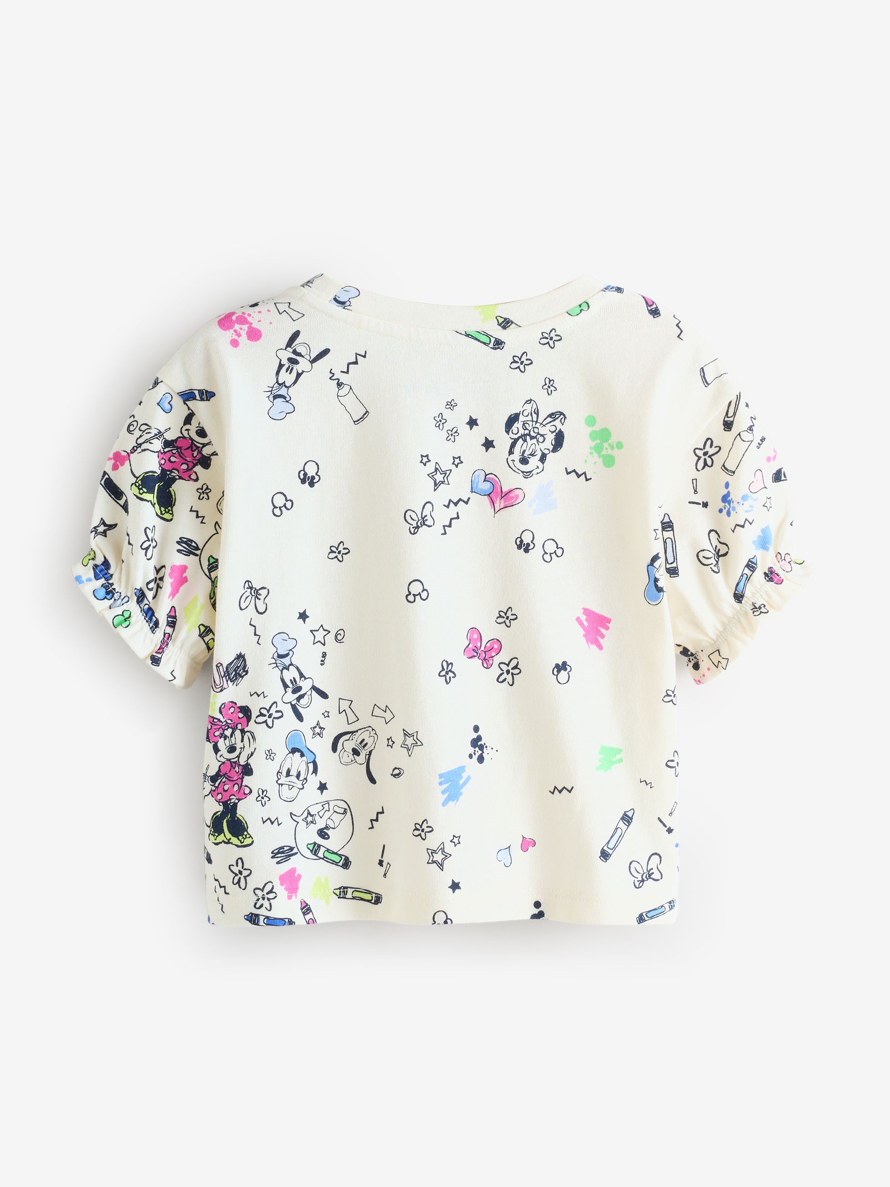 White Disney Ruffle-Sleeve T-Shirt - Image 5 of 8