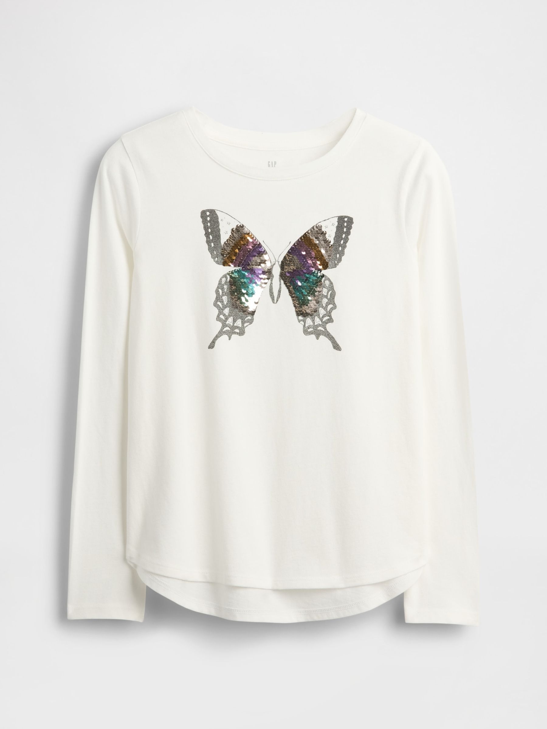 White Flippy-Sequin Graphic T-Shirt - Image 3 of 4