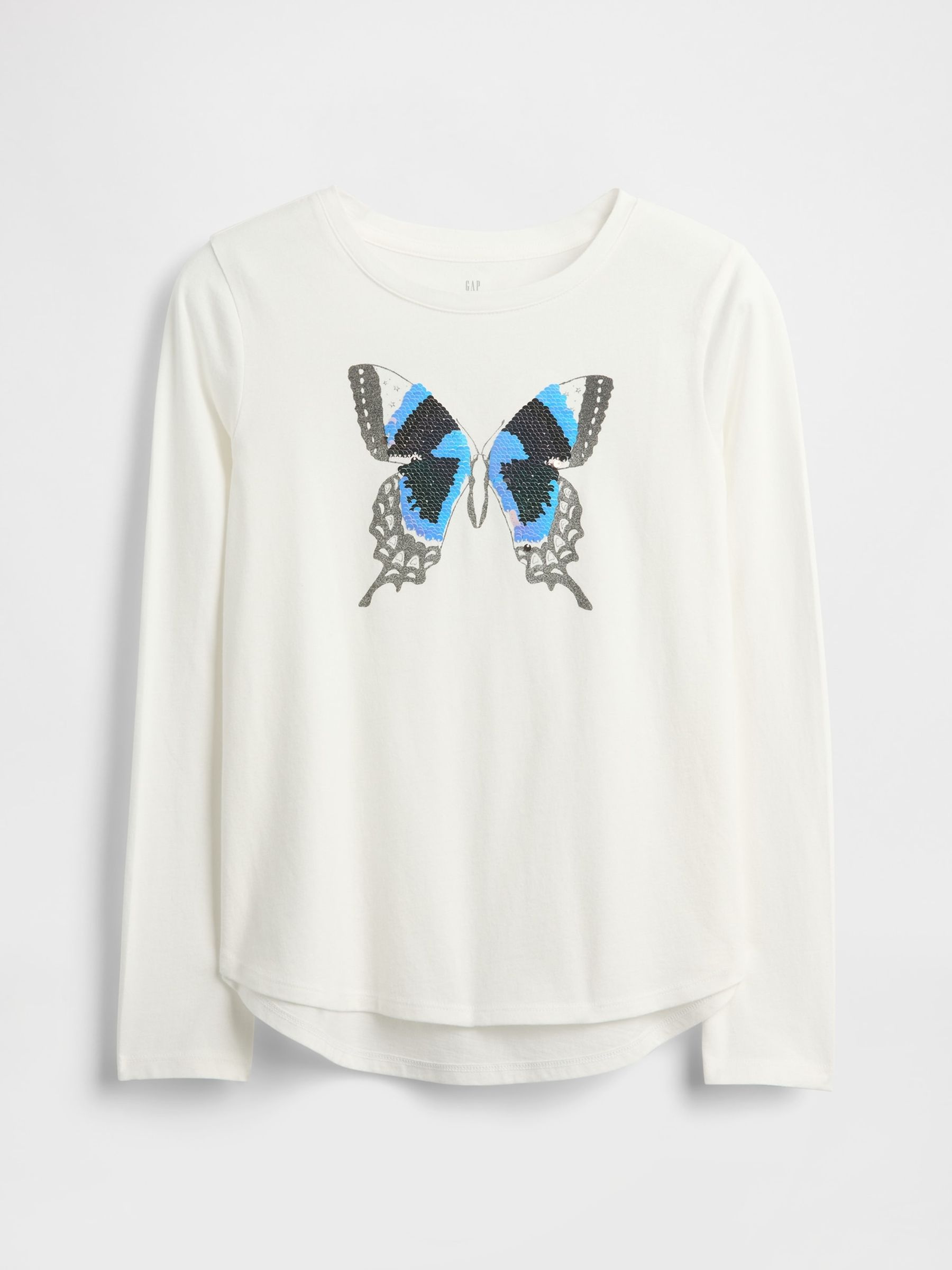 White Flippy-Sequin Graphic T-Shirt - Image 4 of 4