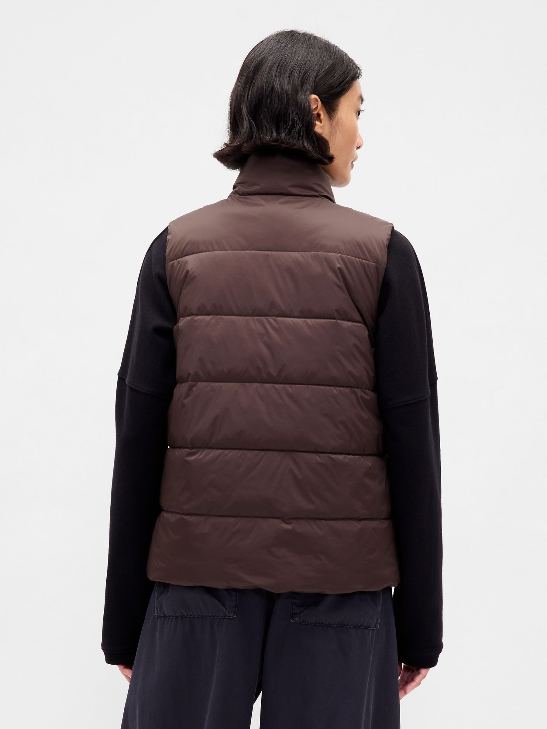 Brown Cold Control Puffer Vest - Image 2 of 4 Brown Cold Control Puffer Vest - Image 2 of 4