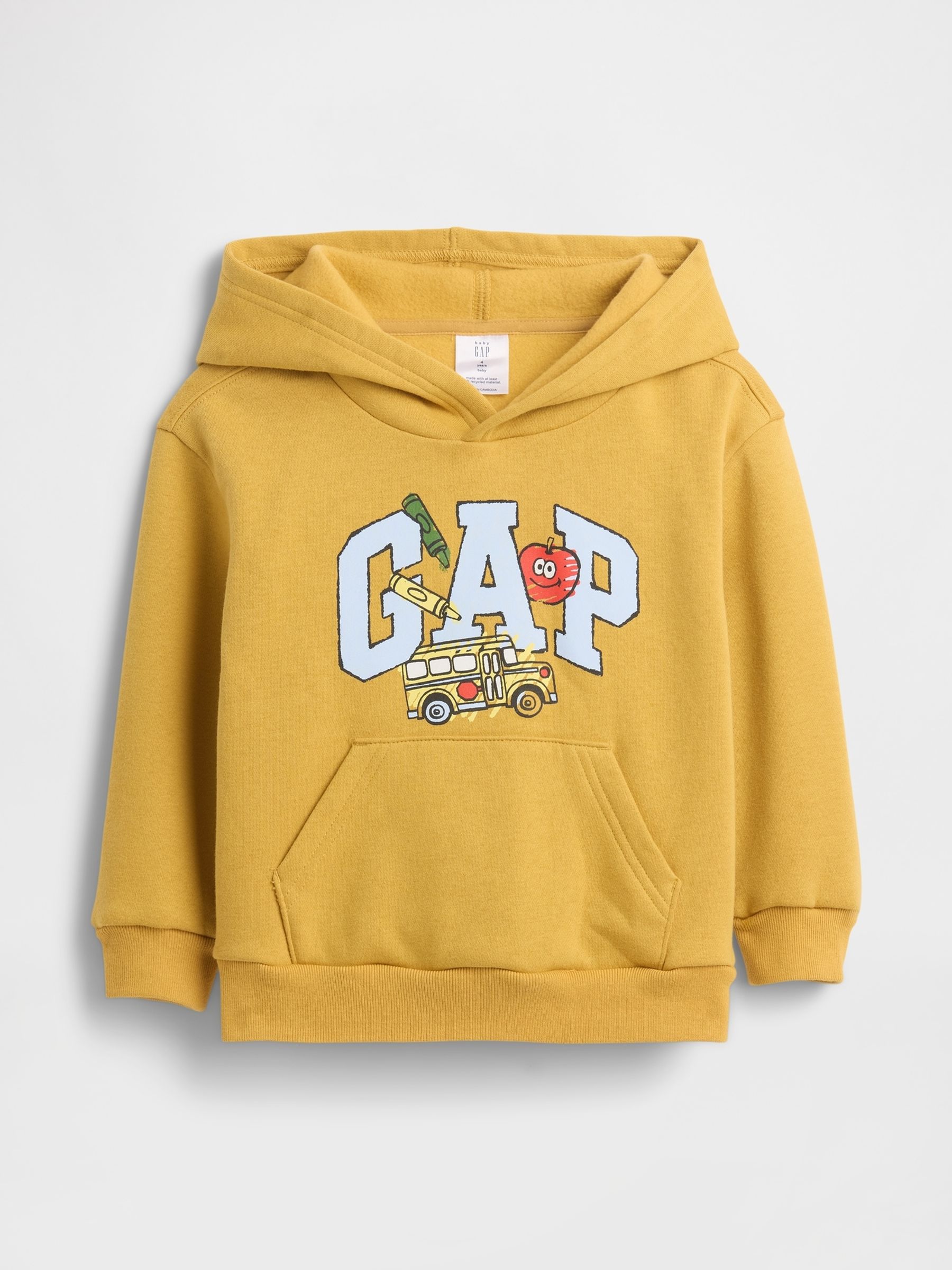Yellow Vintage Hoodie (6mths-5yrs) - Image 1 of 3
