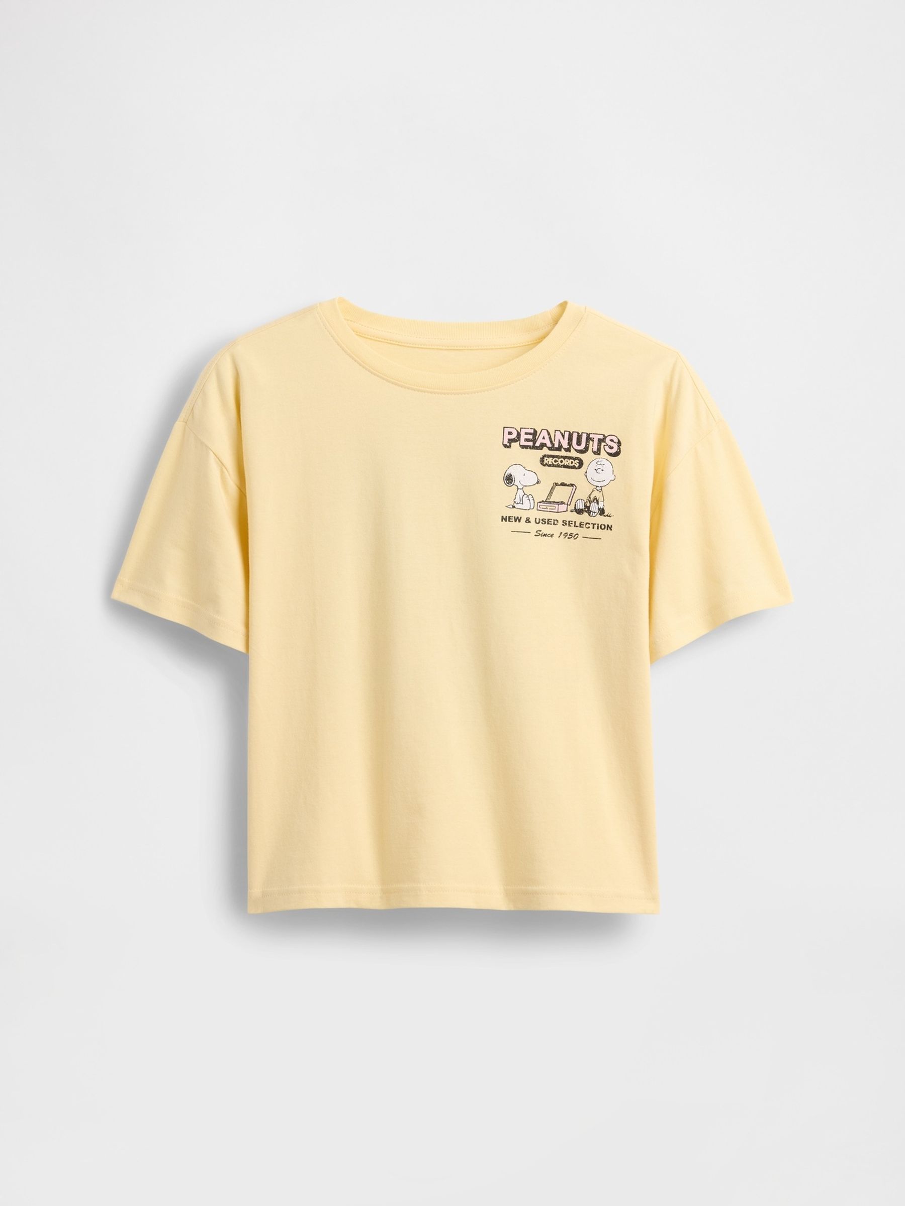 Yellow Snoopy Oversized Graphic T-Shirt | Gap
