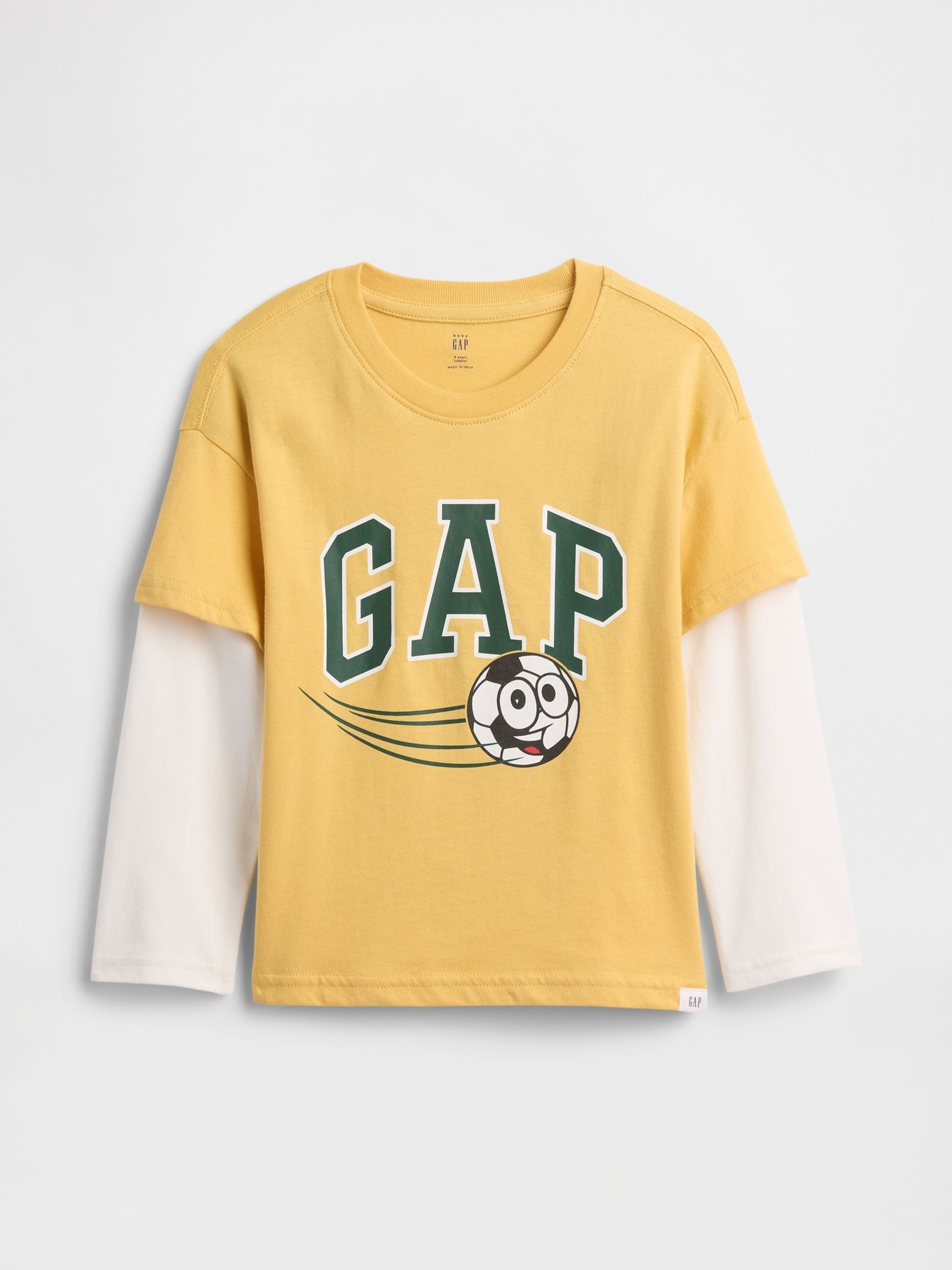 Yellow Graphic Crew Neck Short Sleeve T-Shirt (6mths-5yrs) - Image 1 of 3 Yellow Graphic Crew Neck Short Sleeve T-Shirt (6mths-5yrs) - Image 1 of 3