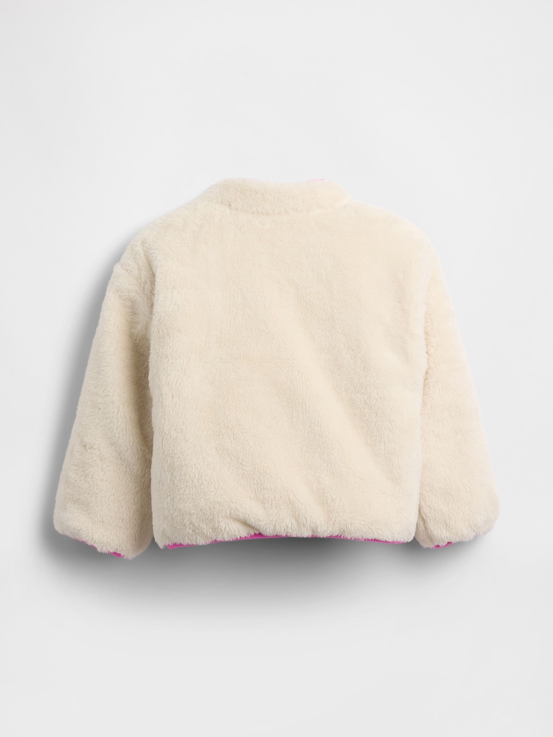 Cream Lightweight Sherpa Reversible Jacket - Image 2 of 3