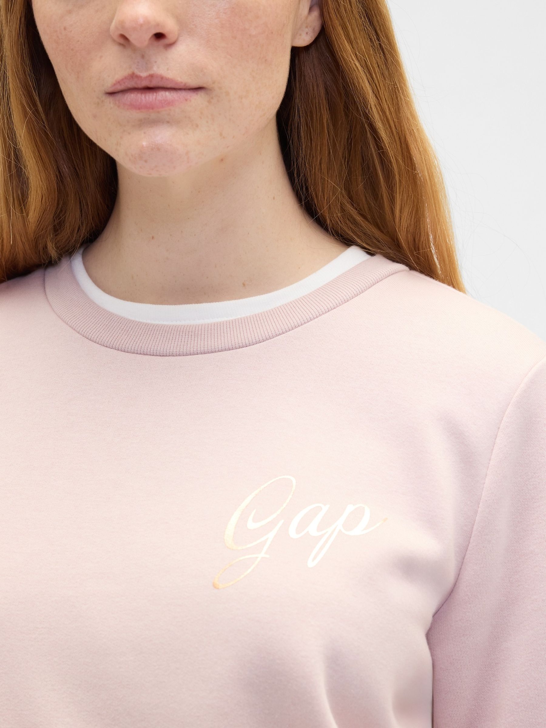 Pink Logo Crewneck Sweatshirt - Image 4 of 5
