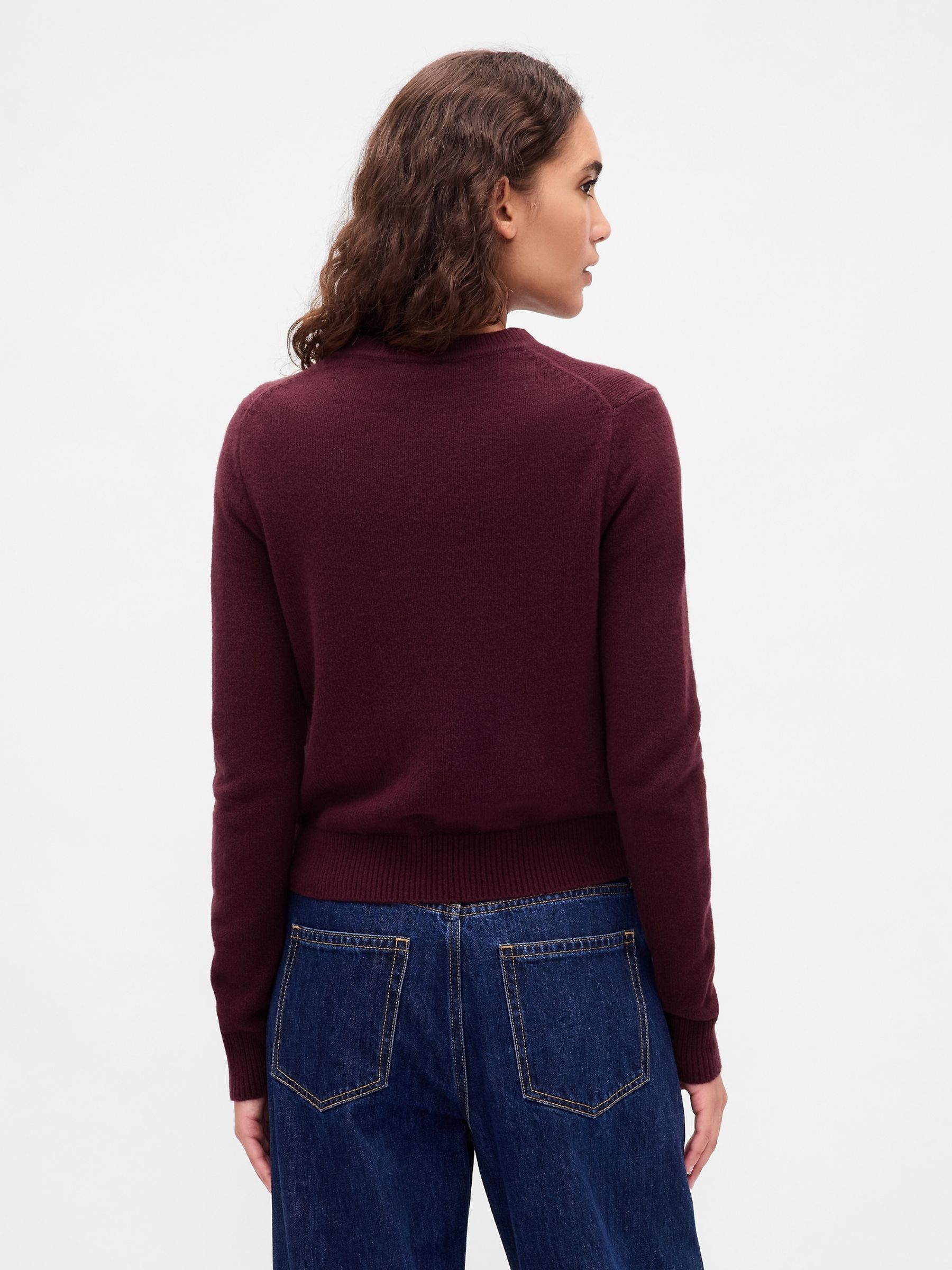 Red Soft Touch Crew Neck Jumper - Image 2 of 4