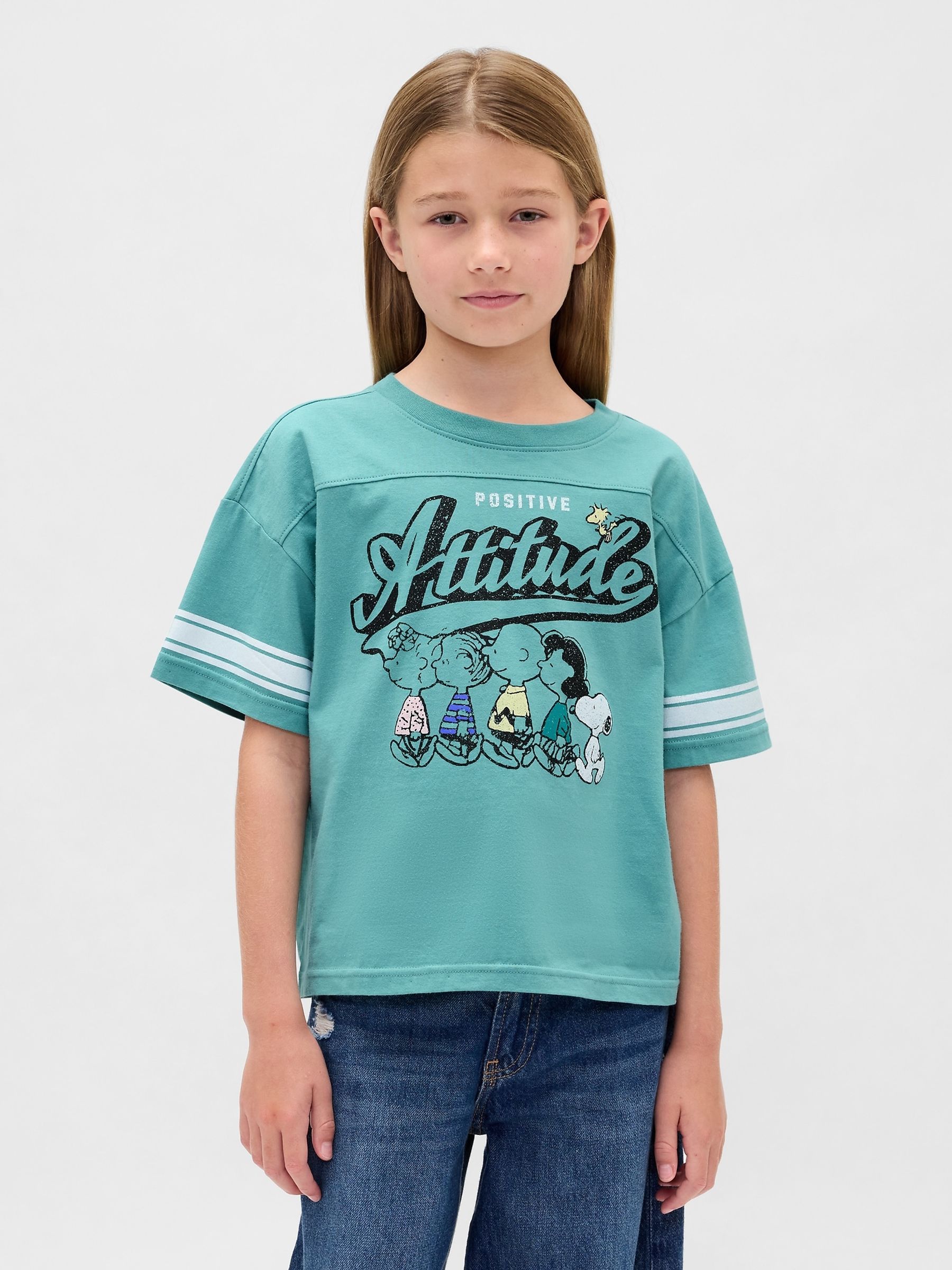Blue Oversized Graphic T-Shirt - Image 1 of 4
