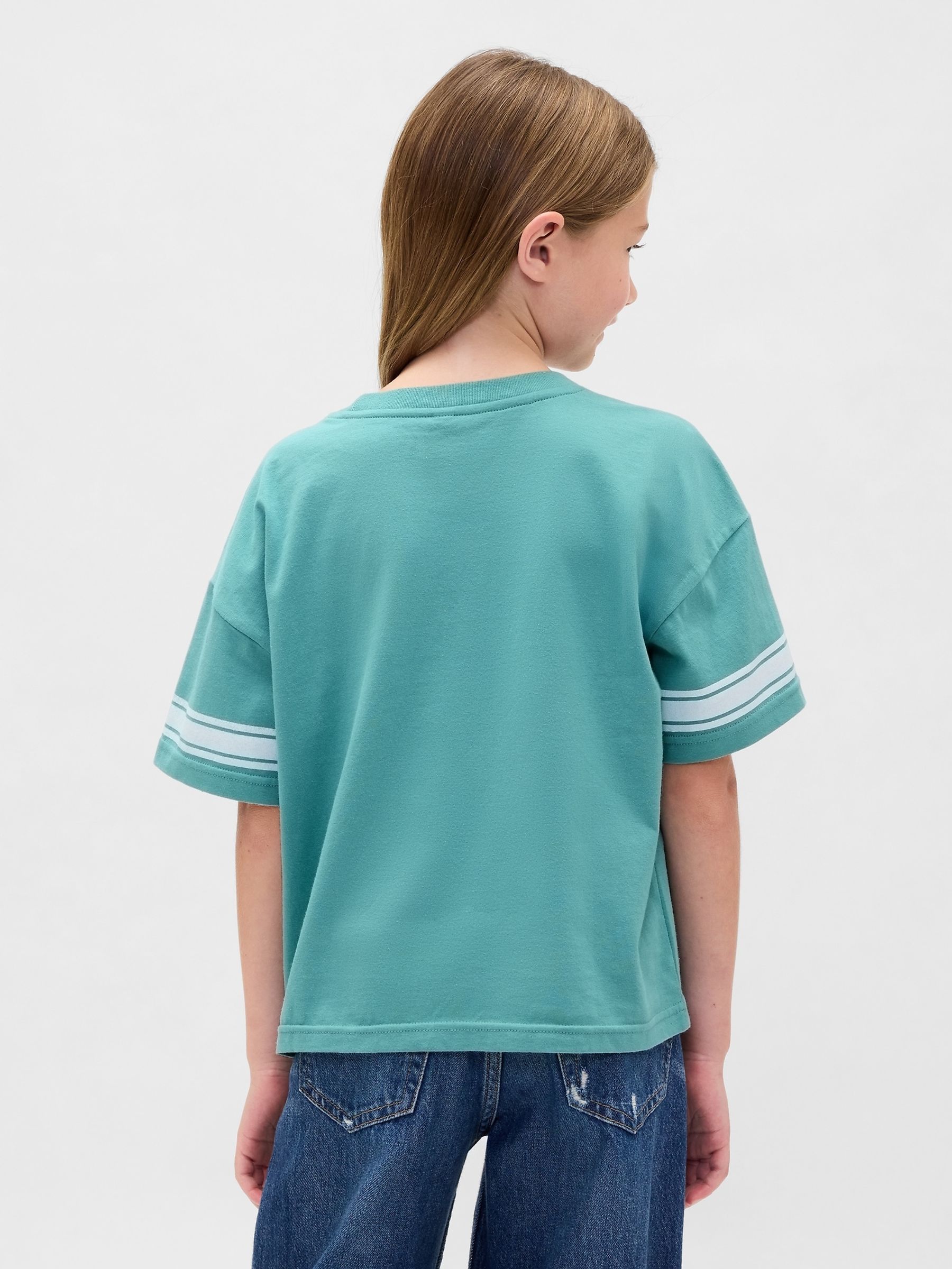 Blue Oversized Graphic T-Shirt - Image 2 of 4